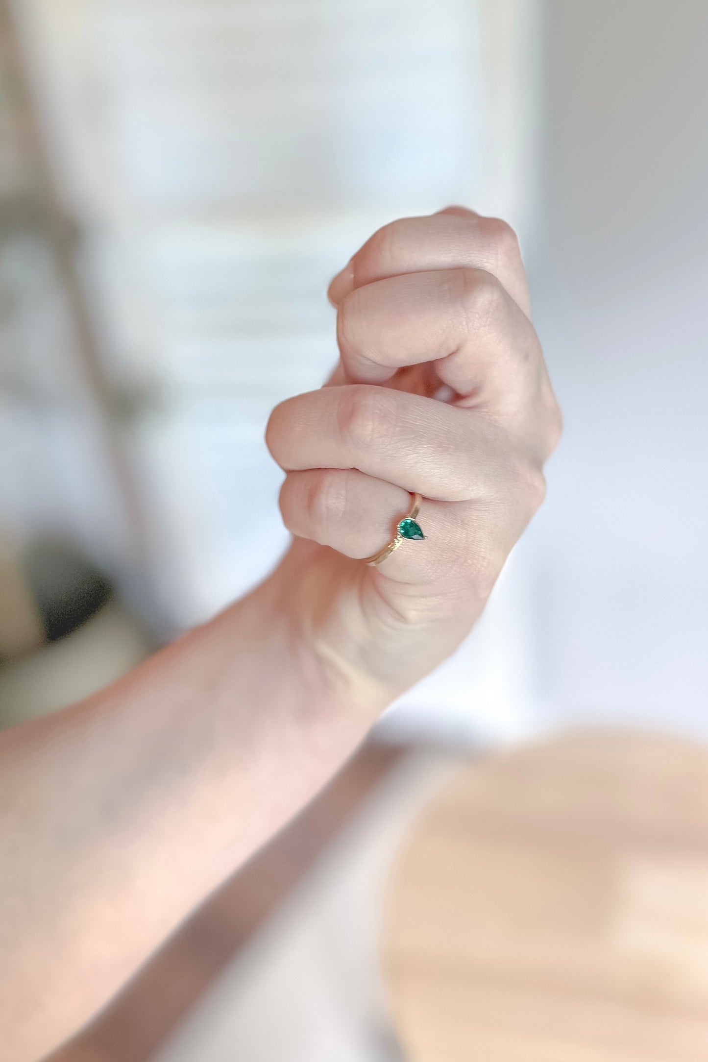 Vintage Faux Emerald Ring