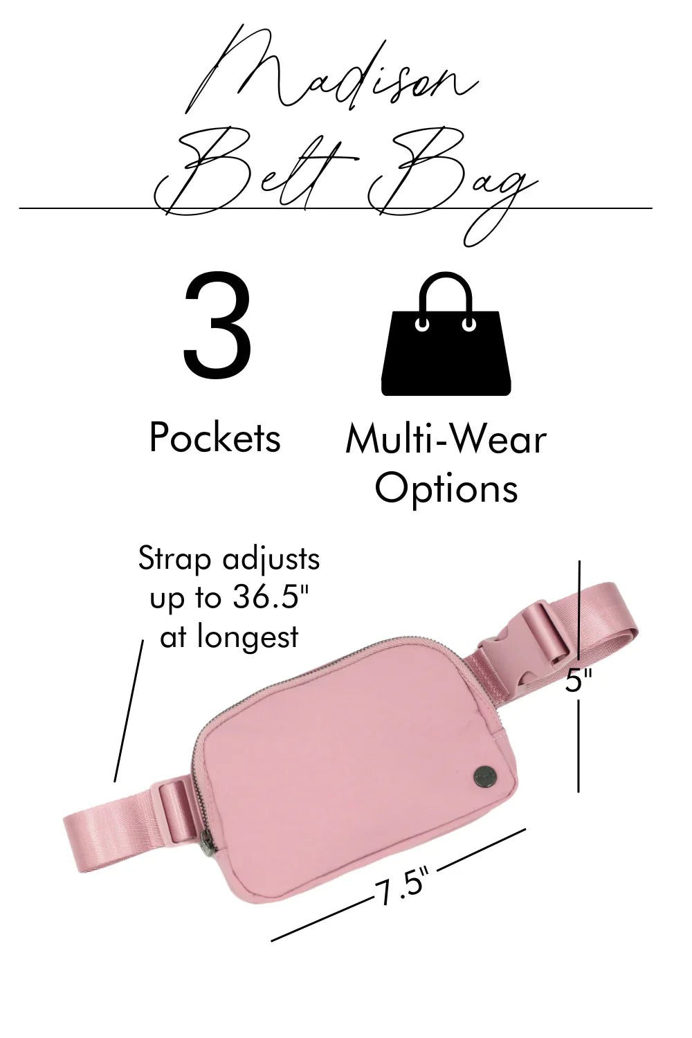 Madison Belt Bag (Multiple Colors)