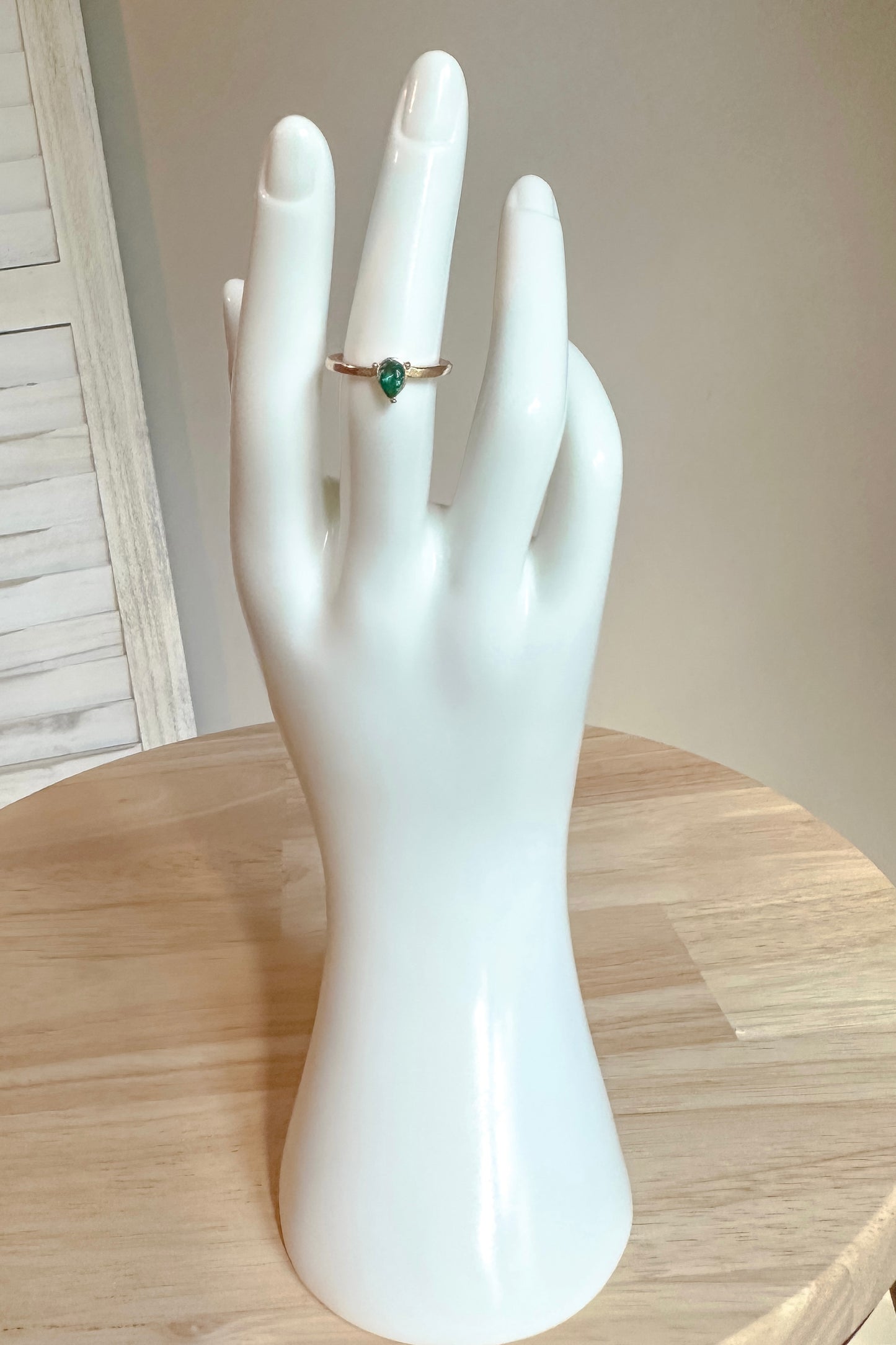 Vintage Faux Emerald Ring