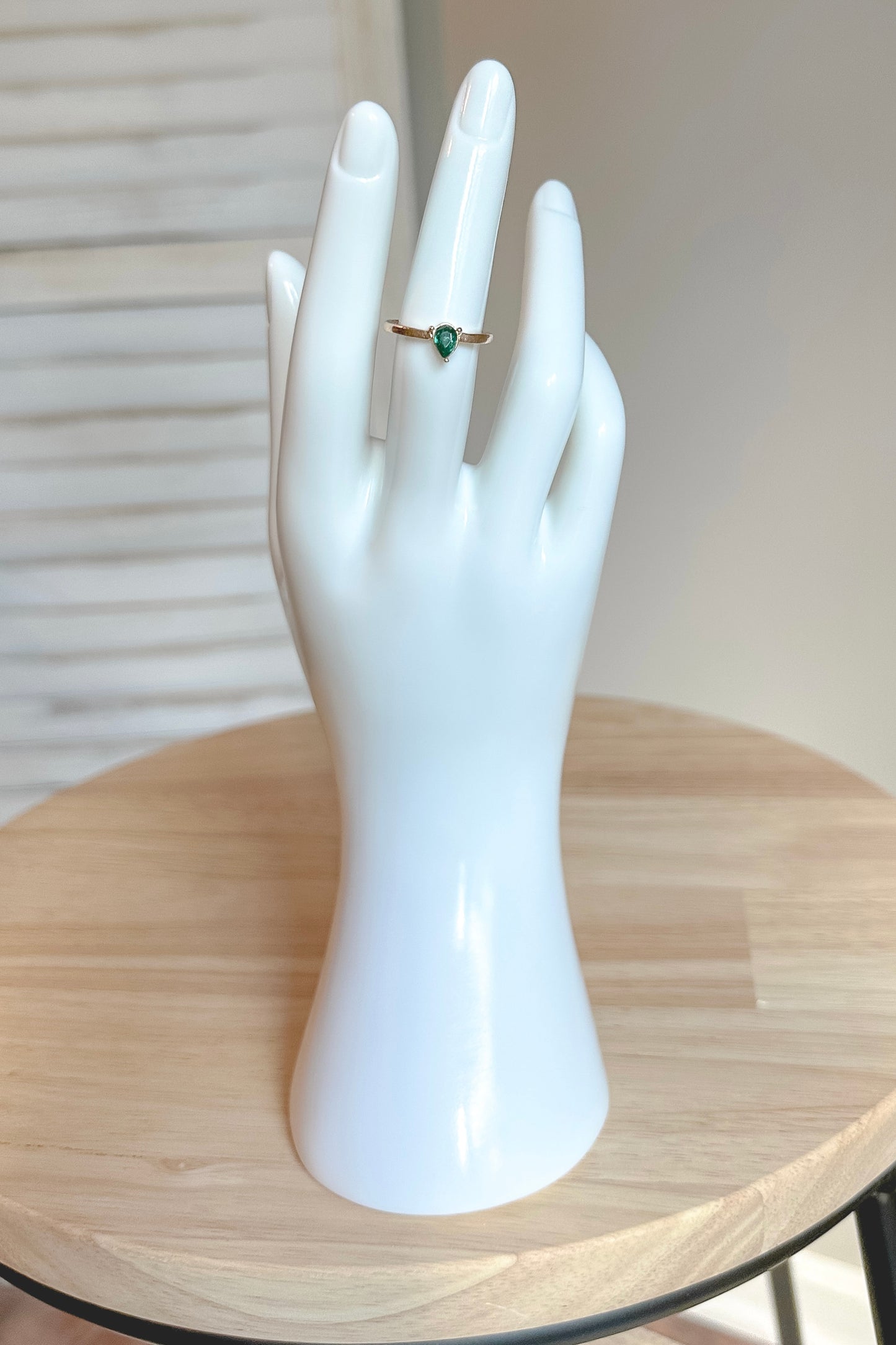 Vintage Faux Emerald Ring