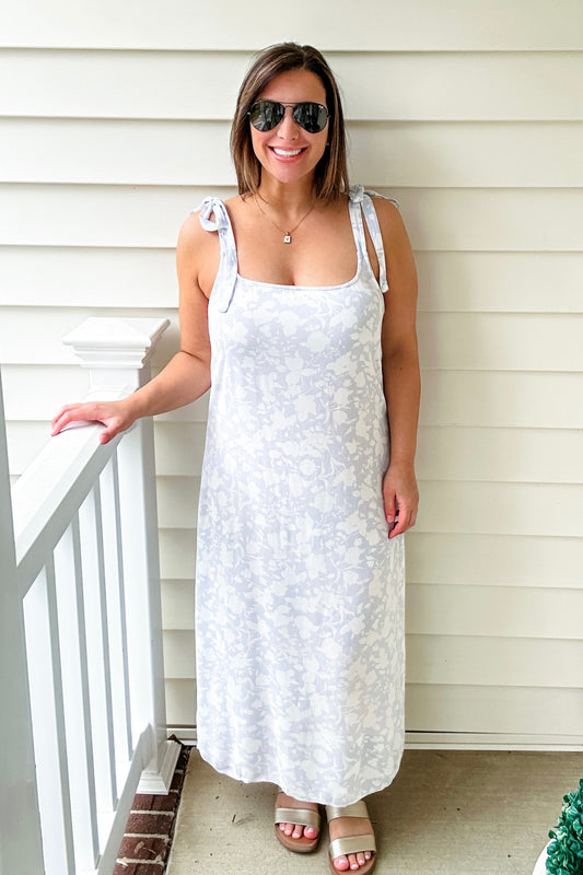 (L) Delicate Floral Midi