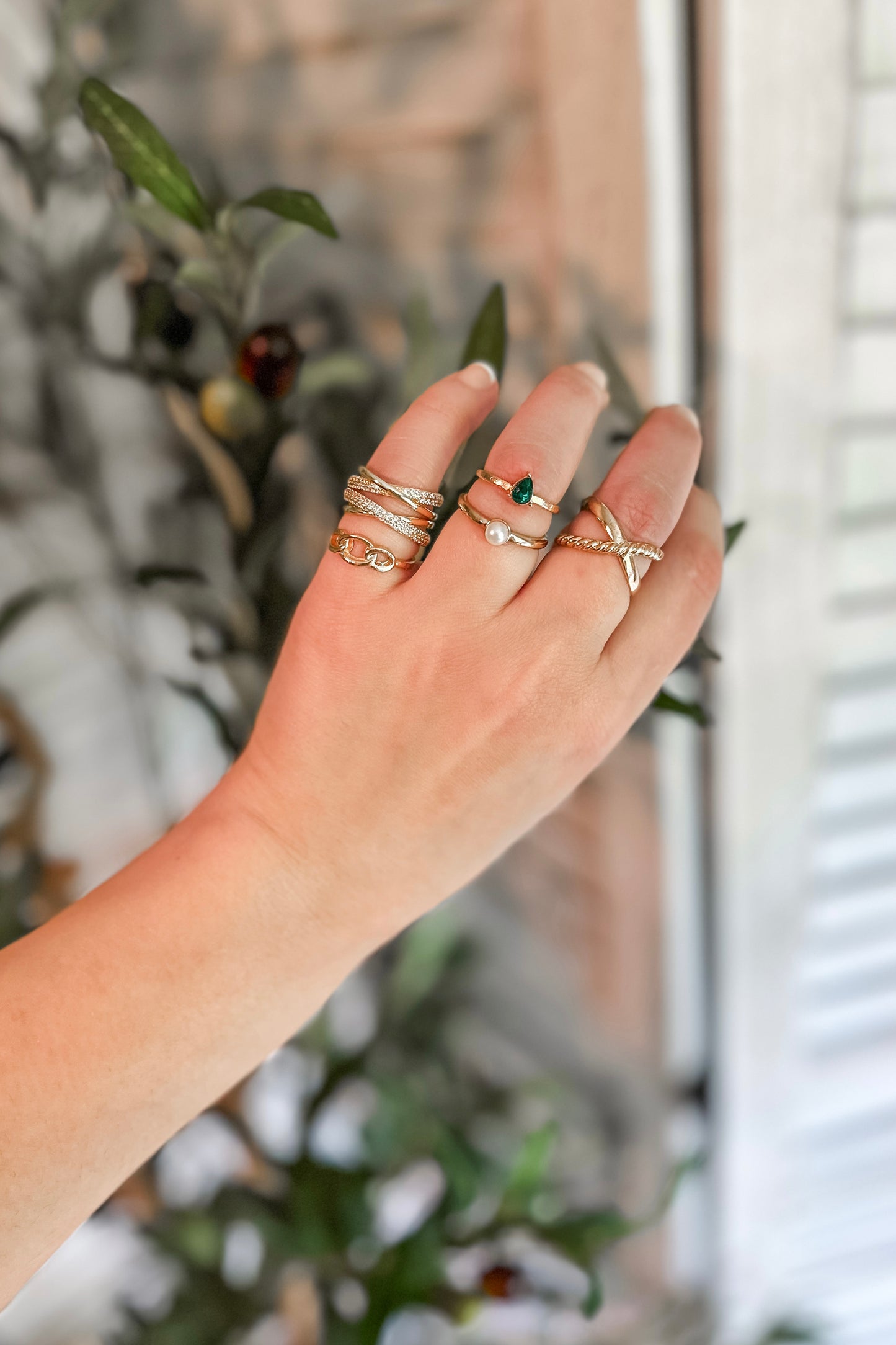 Vintage Faux Emerald Ring