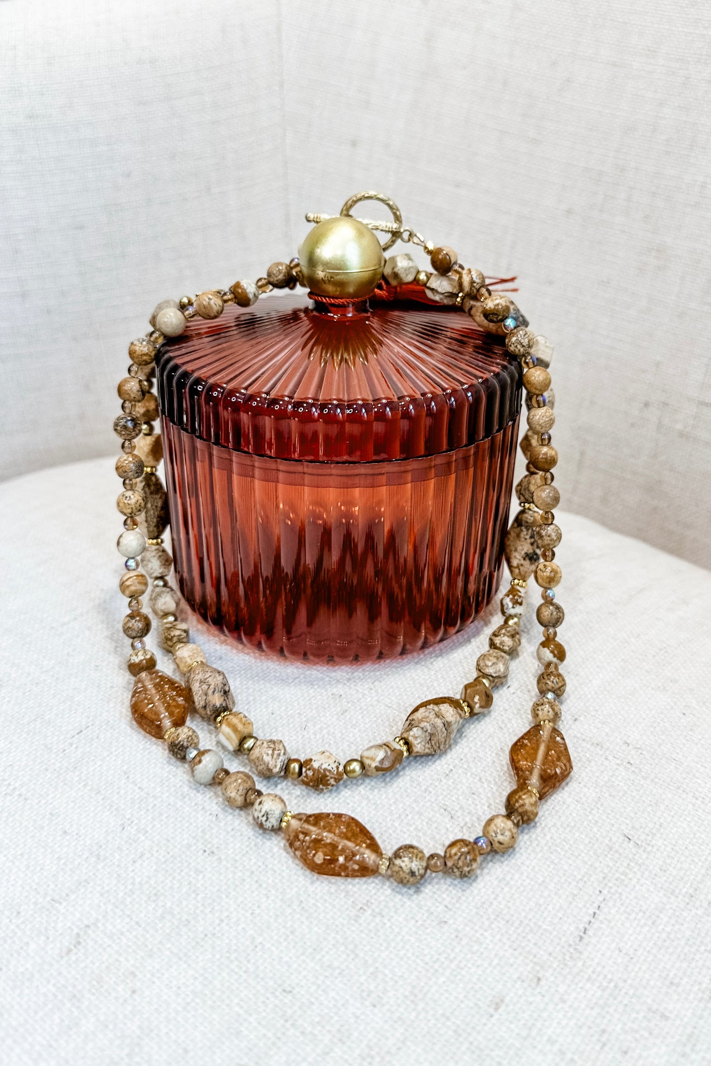 Vintage Jasper Beaded Necklaces