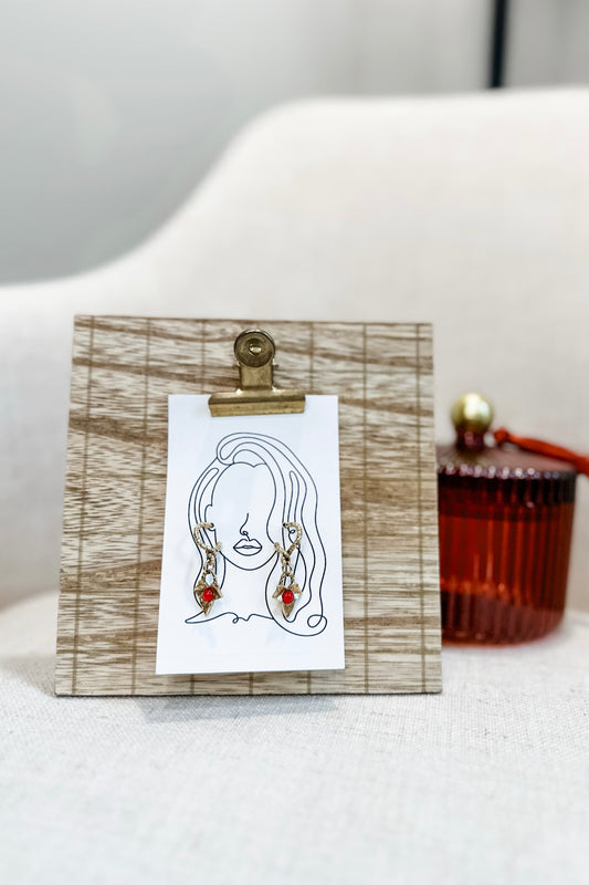 Vintage Dangle Mini Hoops