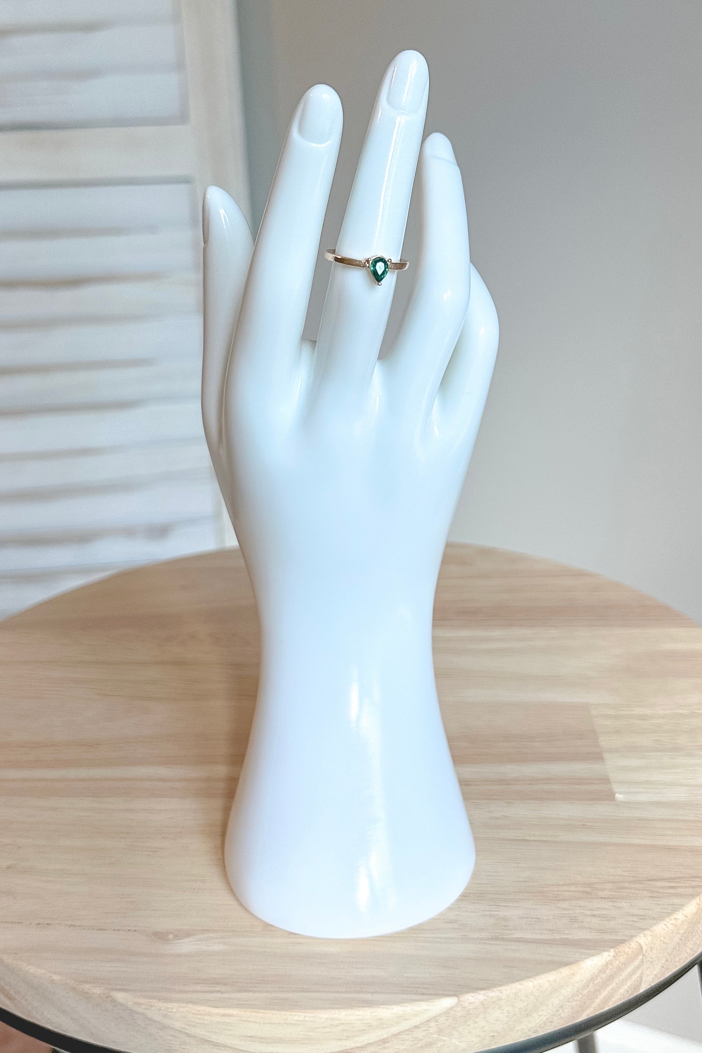 Vintage Faux Emerald Ring
