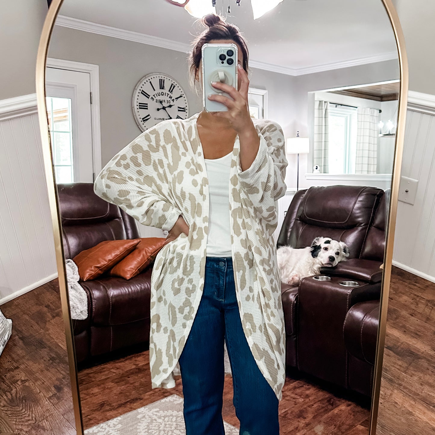 (M) Boutique Leopard Cardi