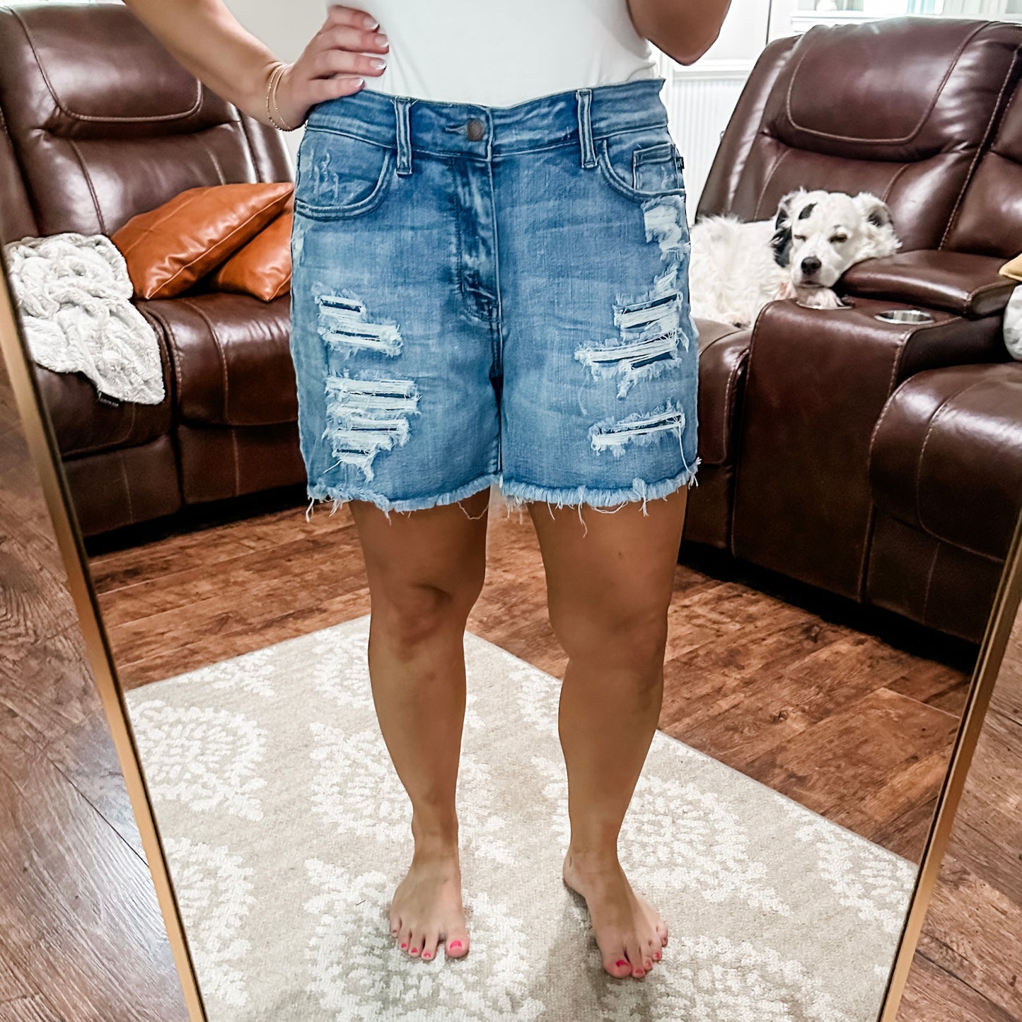 (1X) Judy Blue Denim Shorts