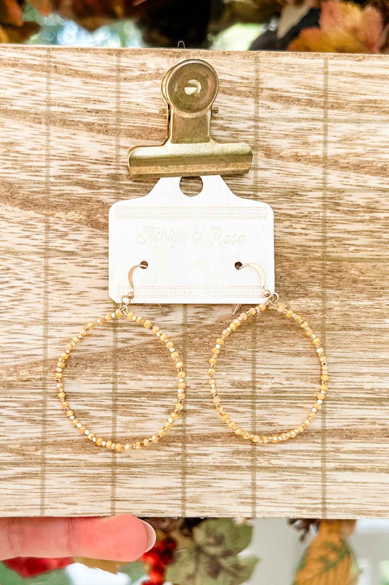 Lightweight Beaded Hoop