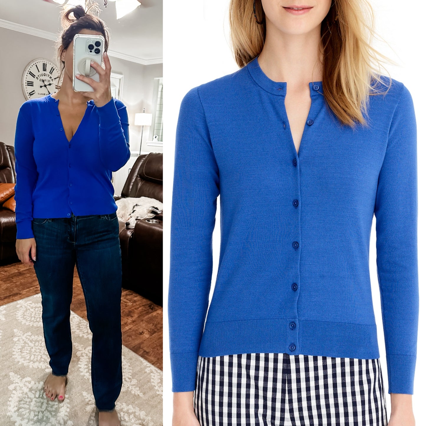 (L) J.Crew Jackie Cardigan