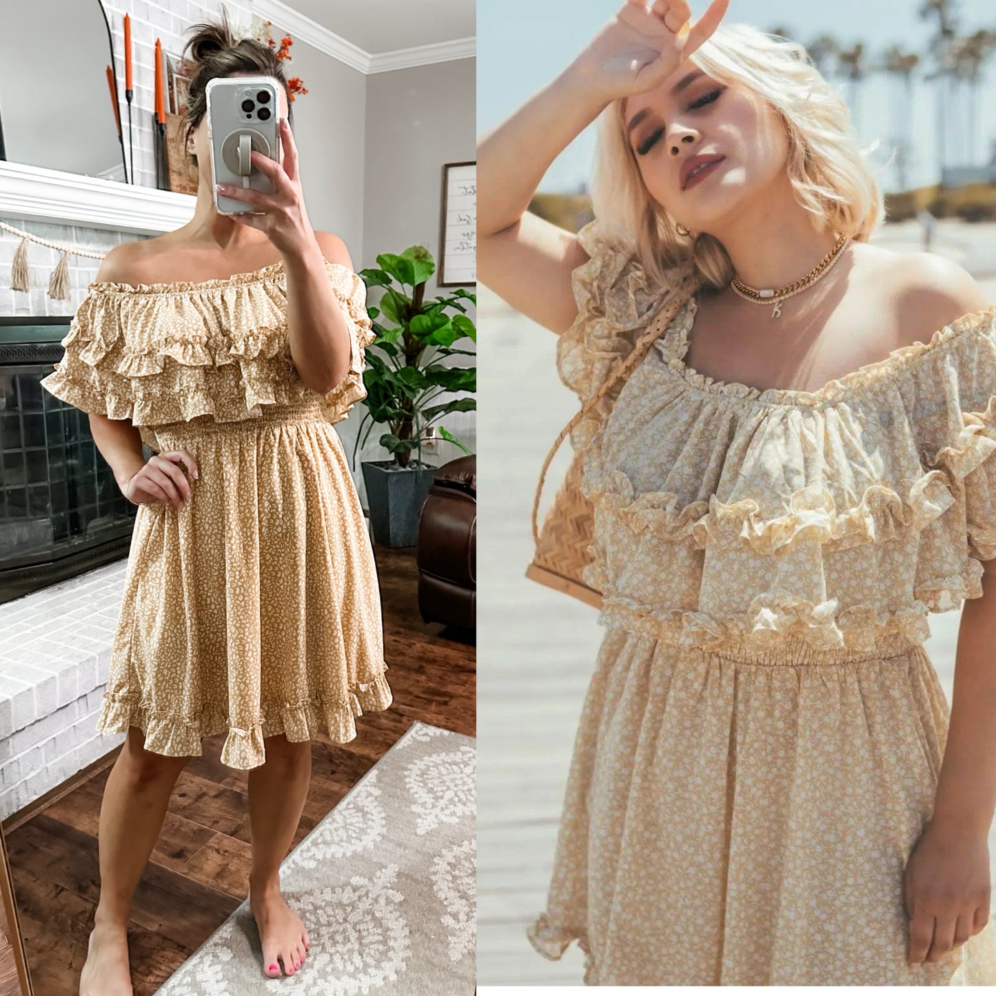 (L) Off Shoulder Dress