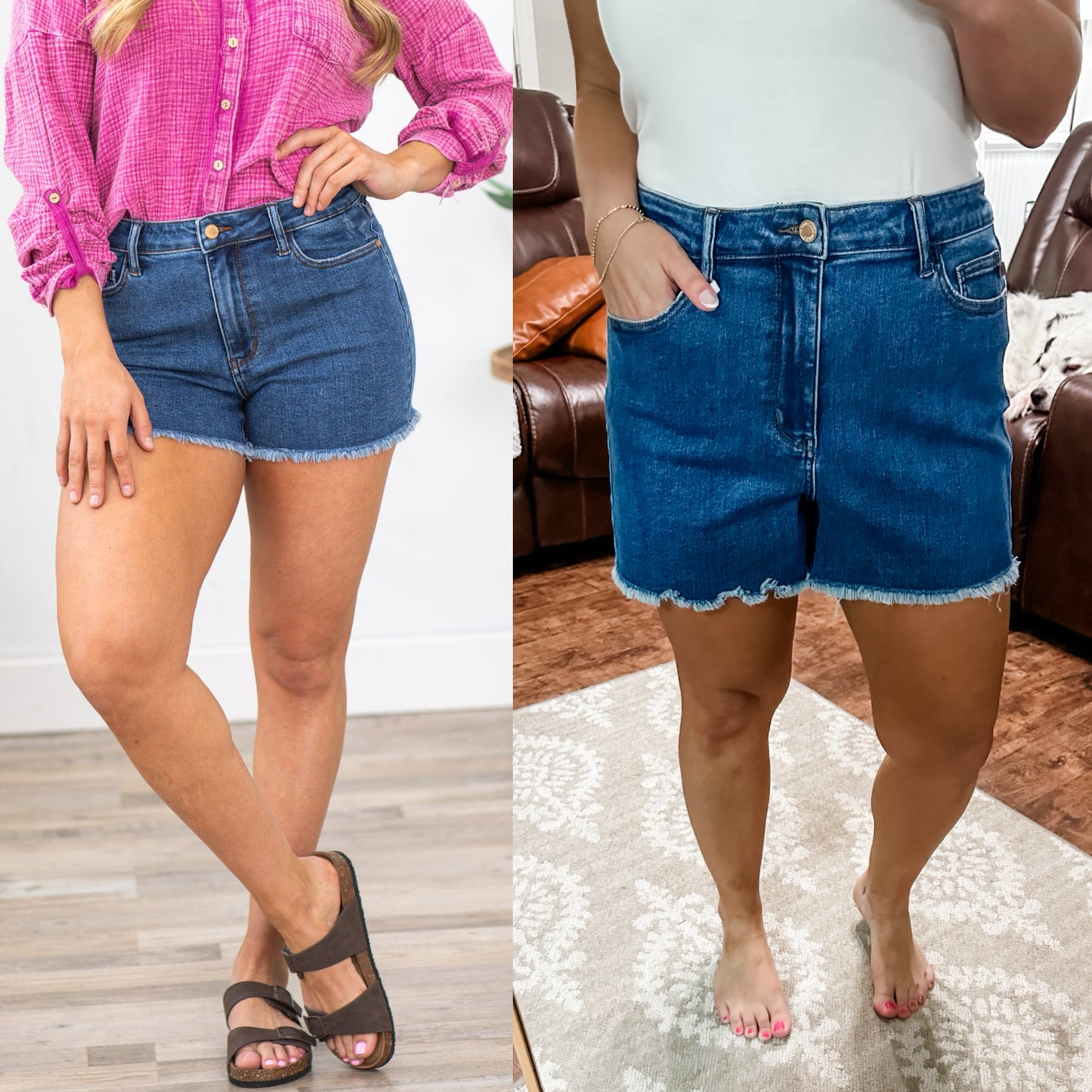 (XL) Judy Blue Denim Shorts