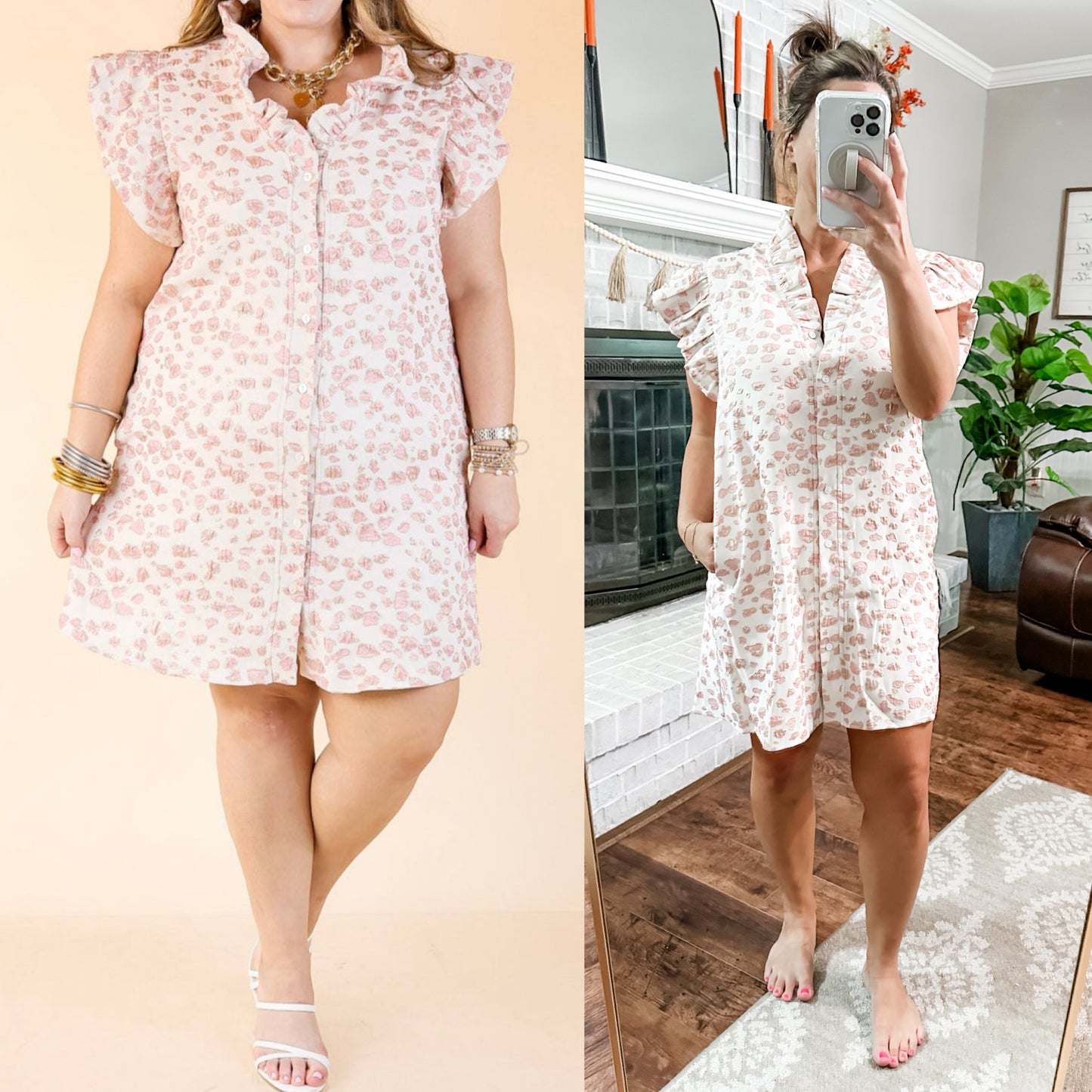 (M) Entro Leop Dress
