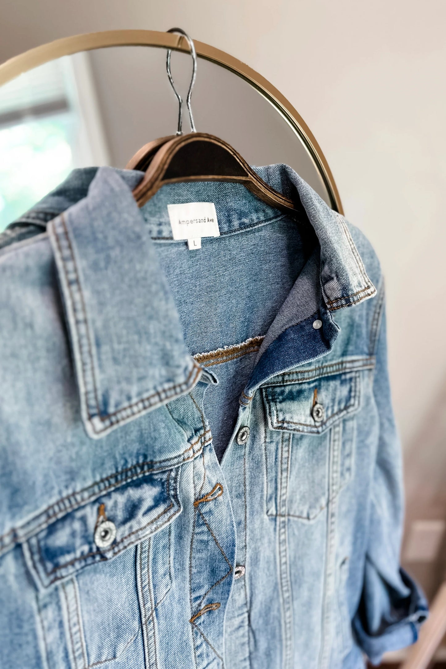(L) Ampersand Denim Jacket