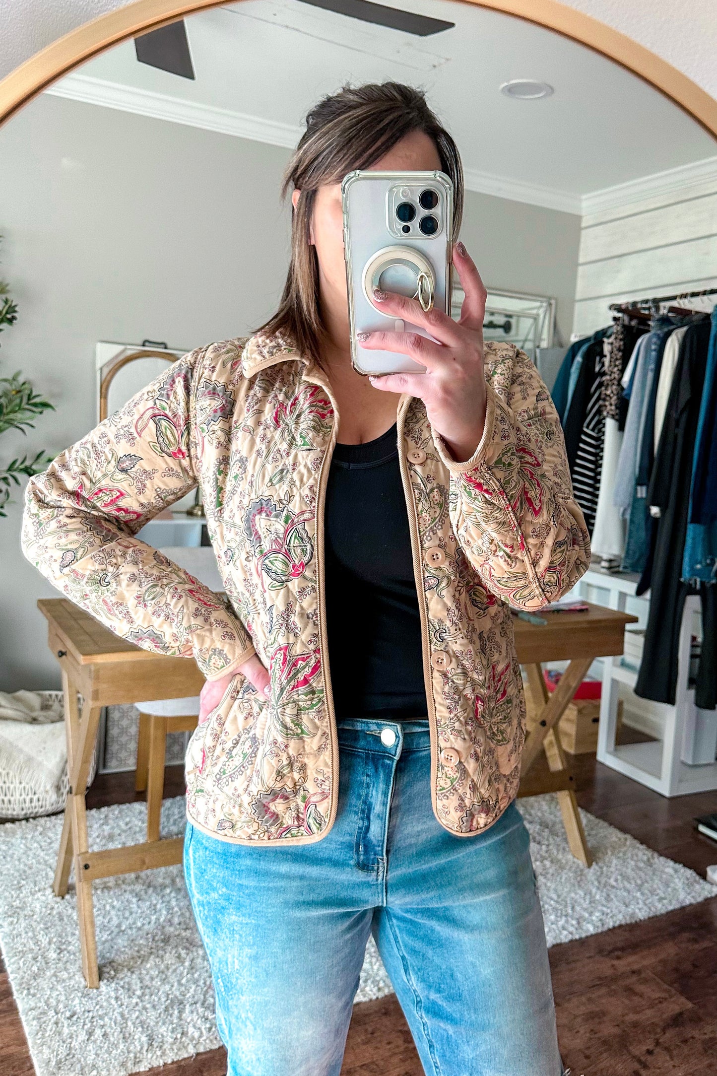 (S) Vintage Blassport Reversible Quilted Jacket
