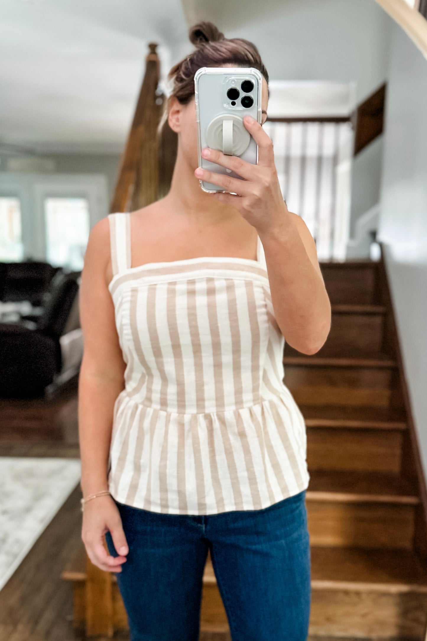 (M) Draper James Stripe Tank