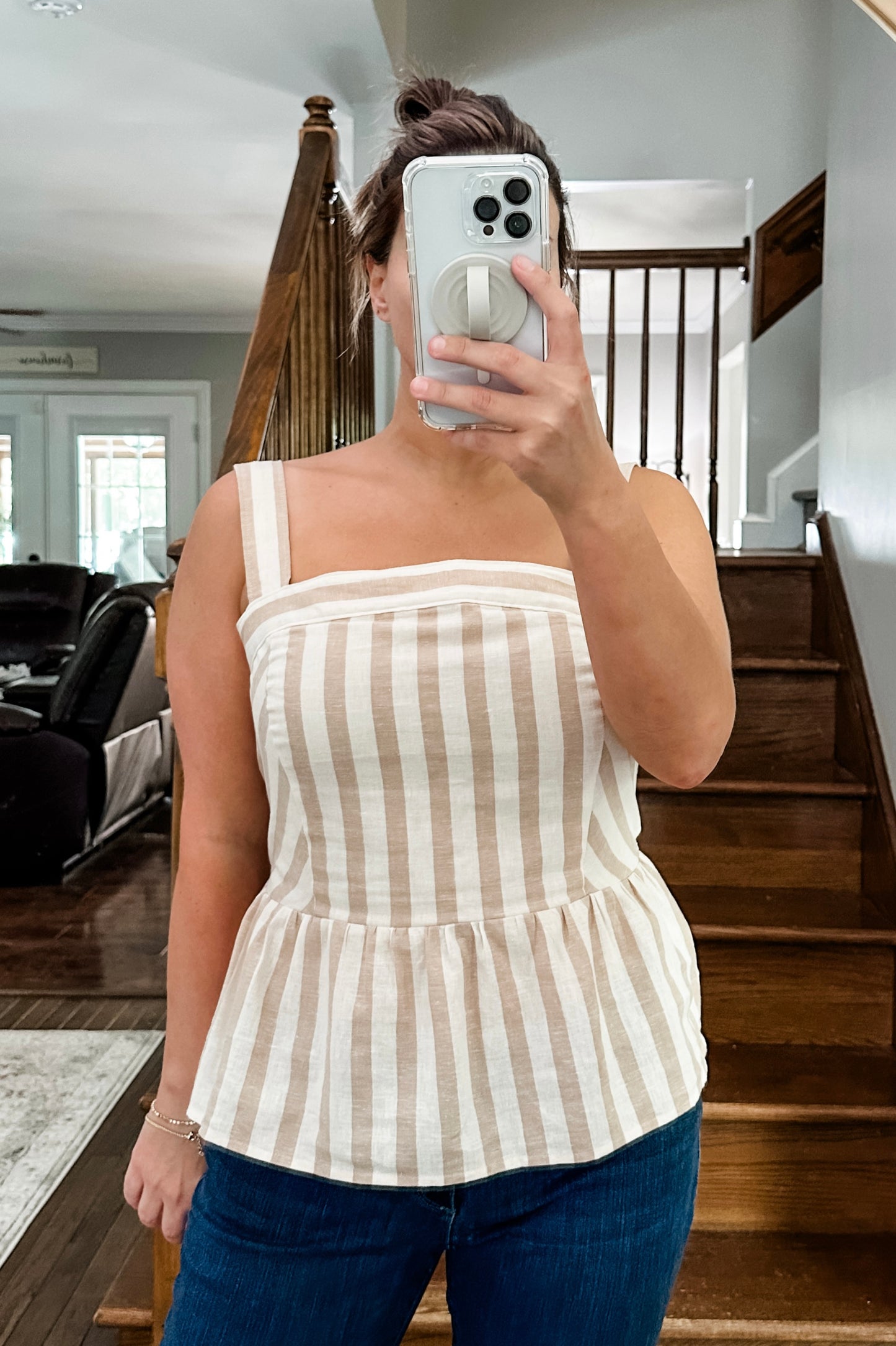 (M) Draper James Stripe Tank