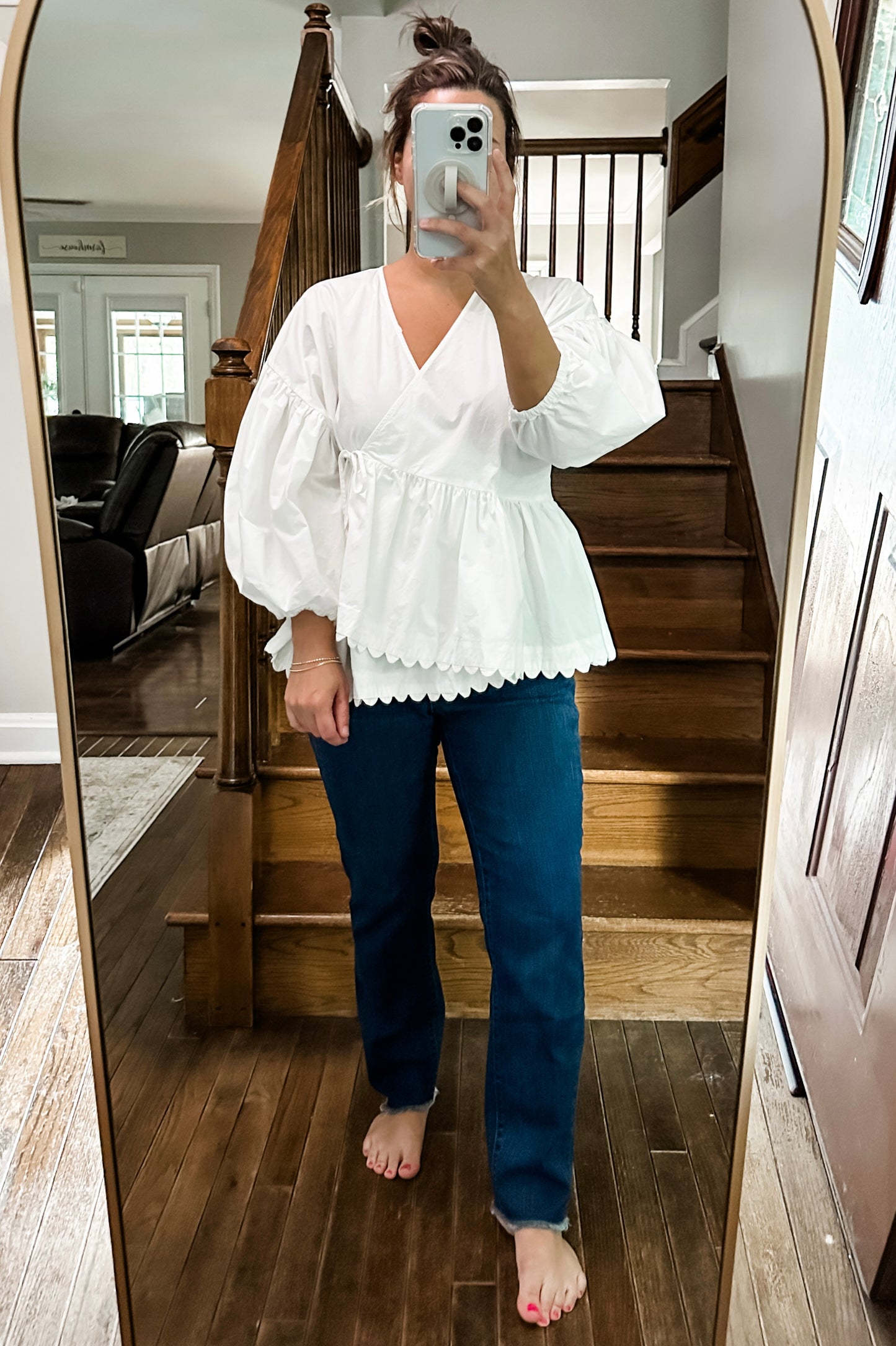 (XL) Kiki Vargas Scallop Top