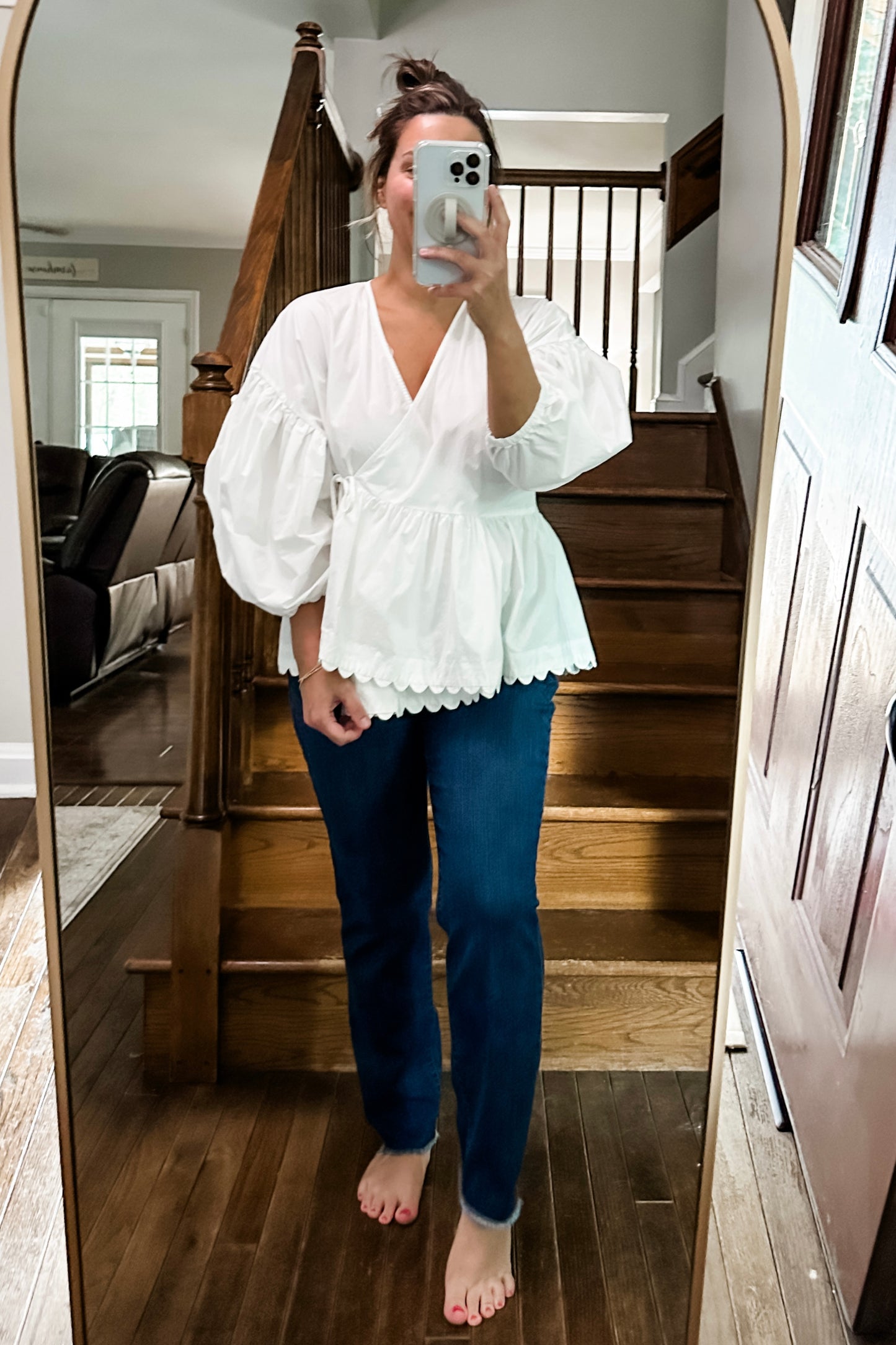 (XL) Kiki Vargas Scallop Top