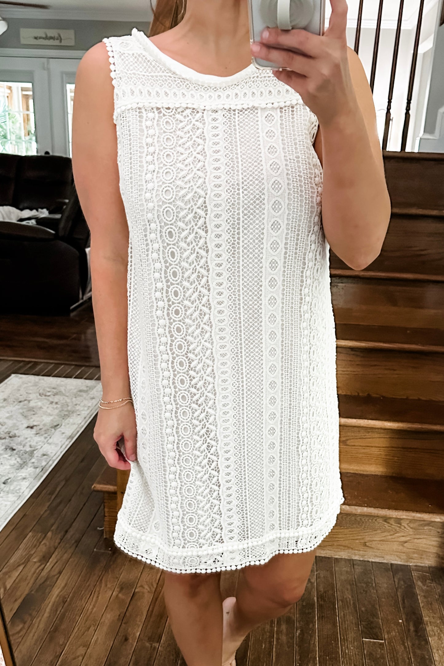 (8) Boden Lace Shift Dress
