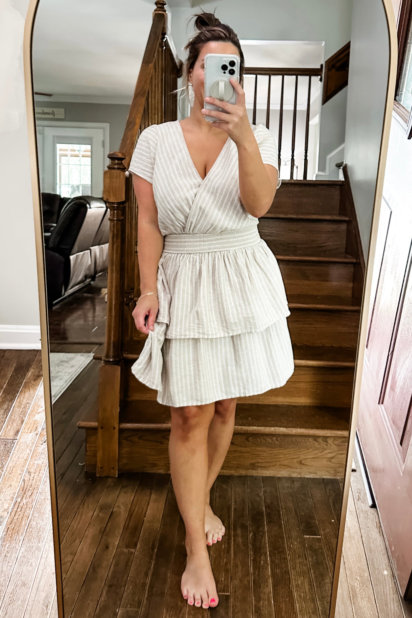 (L) American Eagle Ruffle Dress