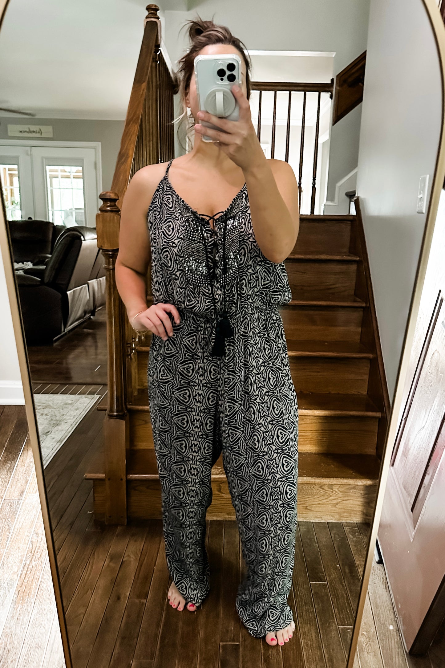 (L) MNG Embellished Jumpsuit