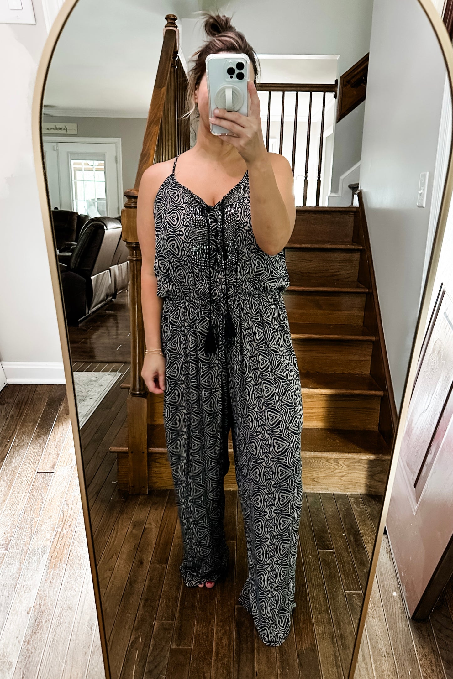 (L) MNG Embellished Jumpsuit