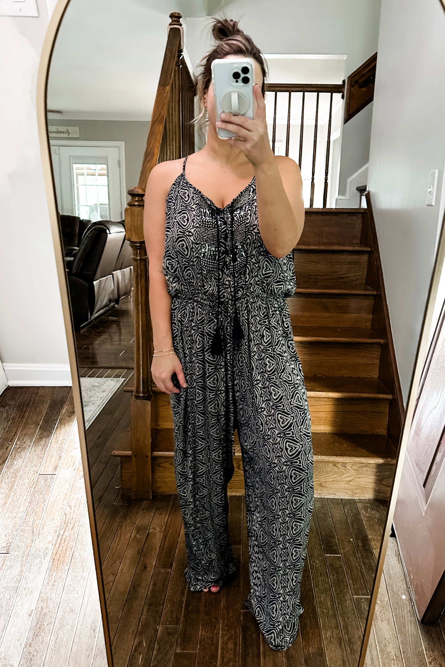 (L) MNG Embellished Jumpsuit