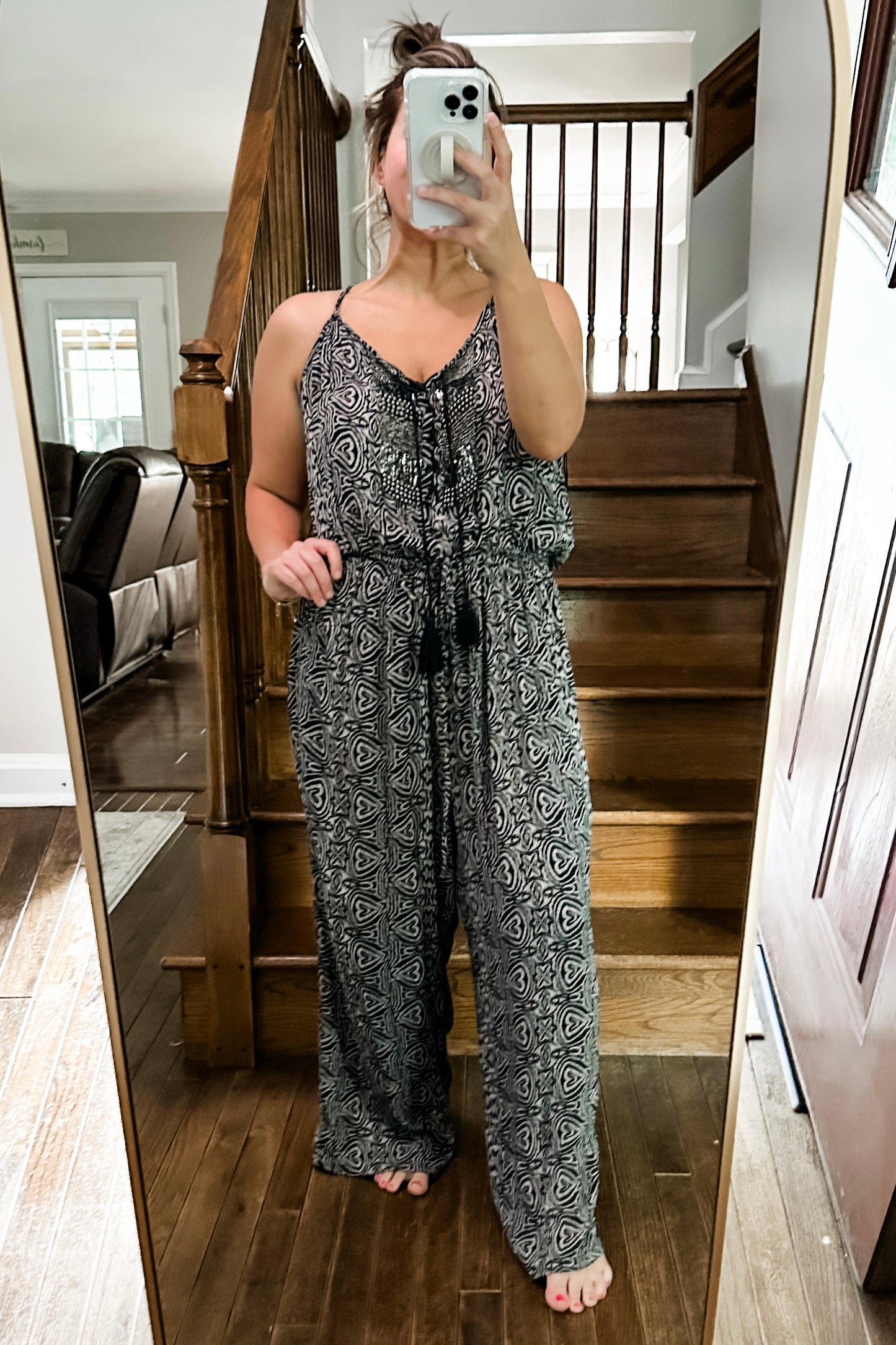 (L) MNG Embellished Jumpsuit