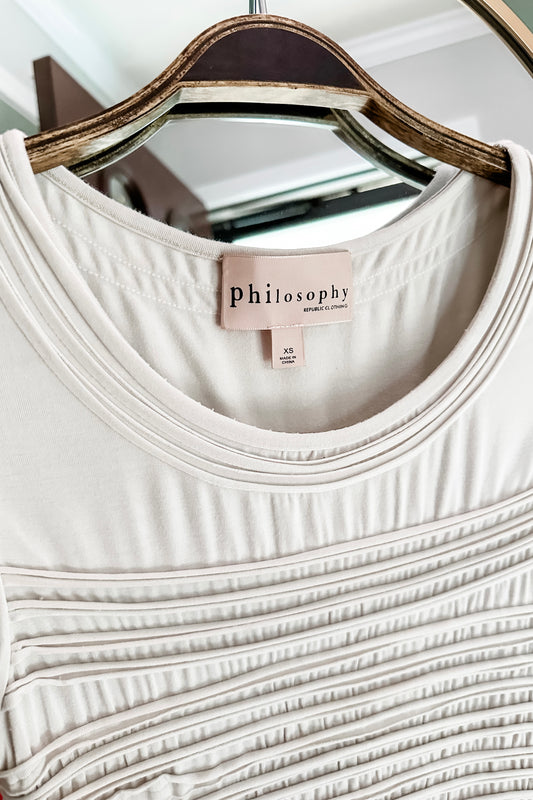 (XS) Philosophy Textured Top