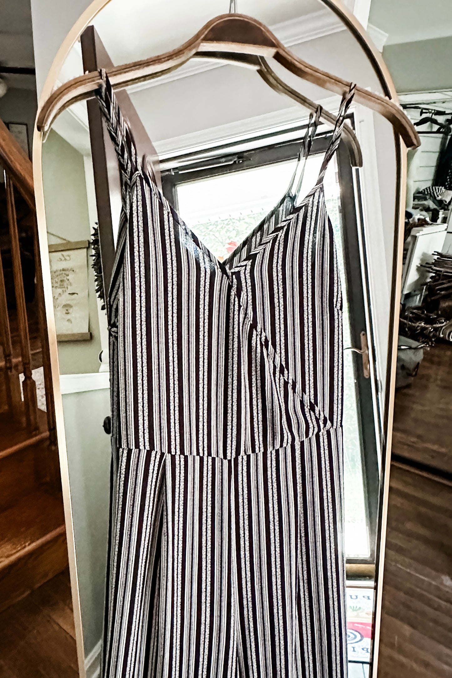 (6) Striped Jumpsuit