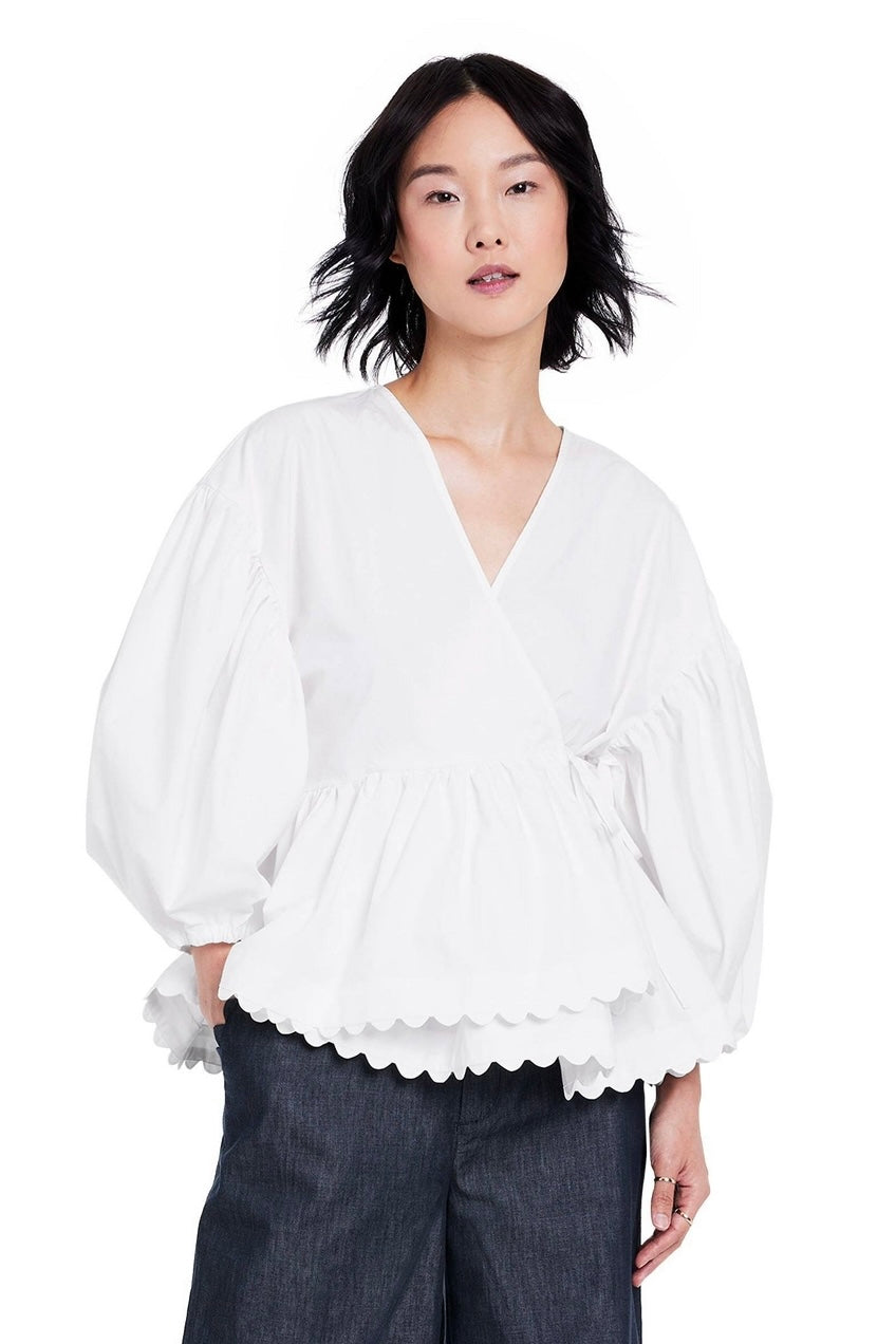 (XL) Kiki Vargas Scallop Top