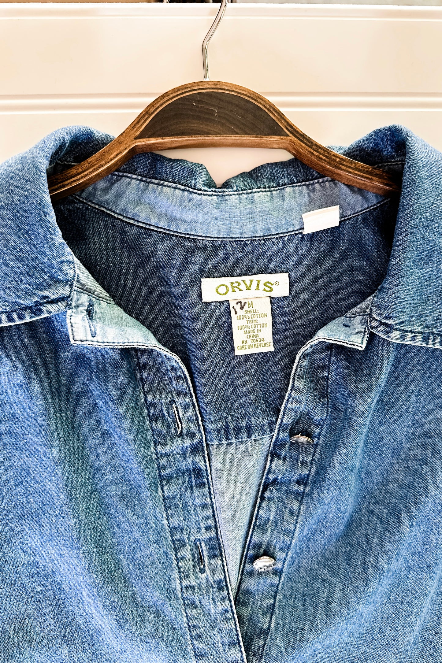 (M) Vintage Orvis Denim Dress