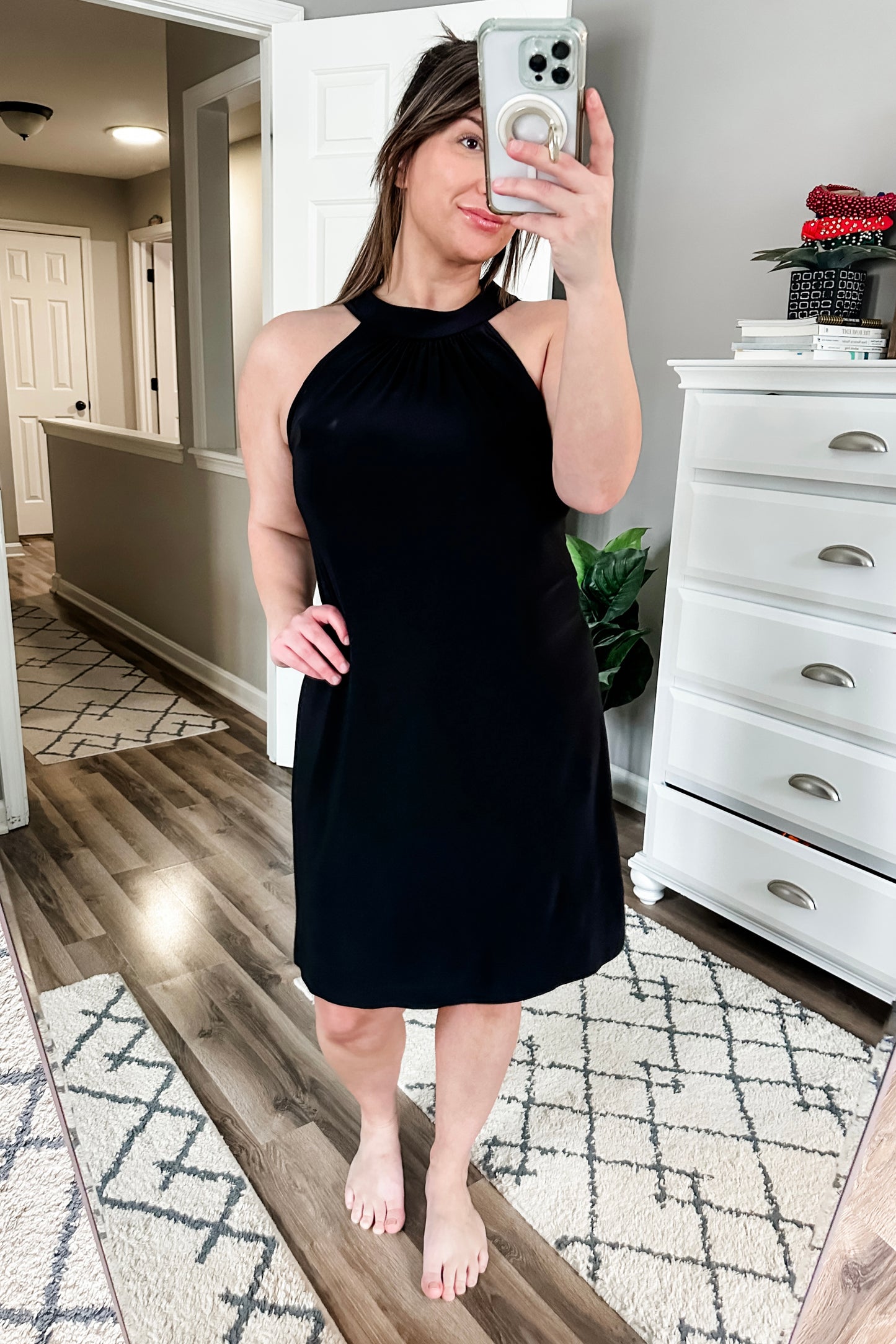 (M) Nine West Halter Dress