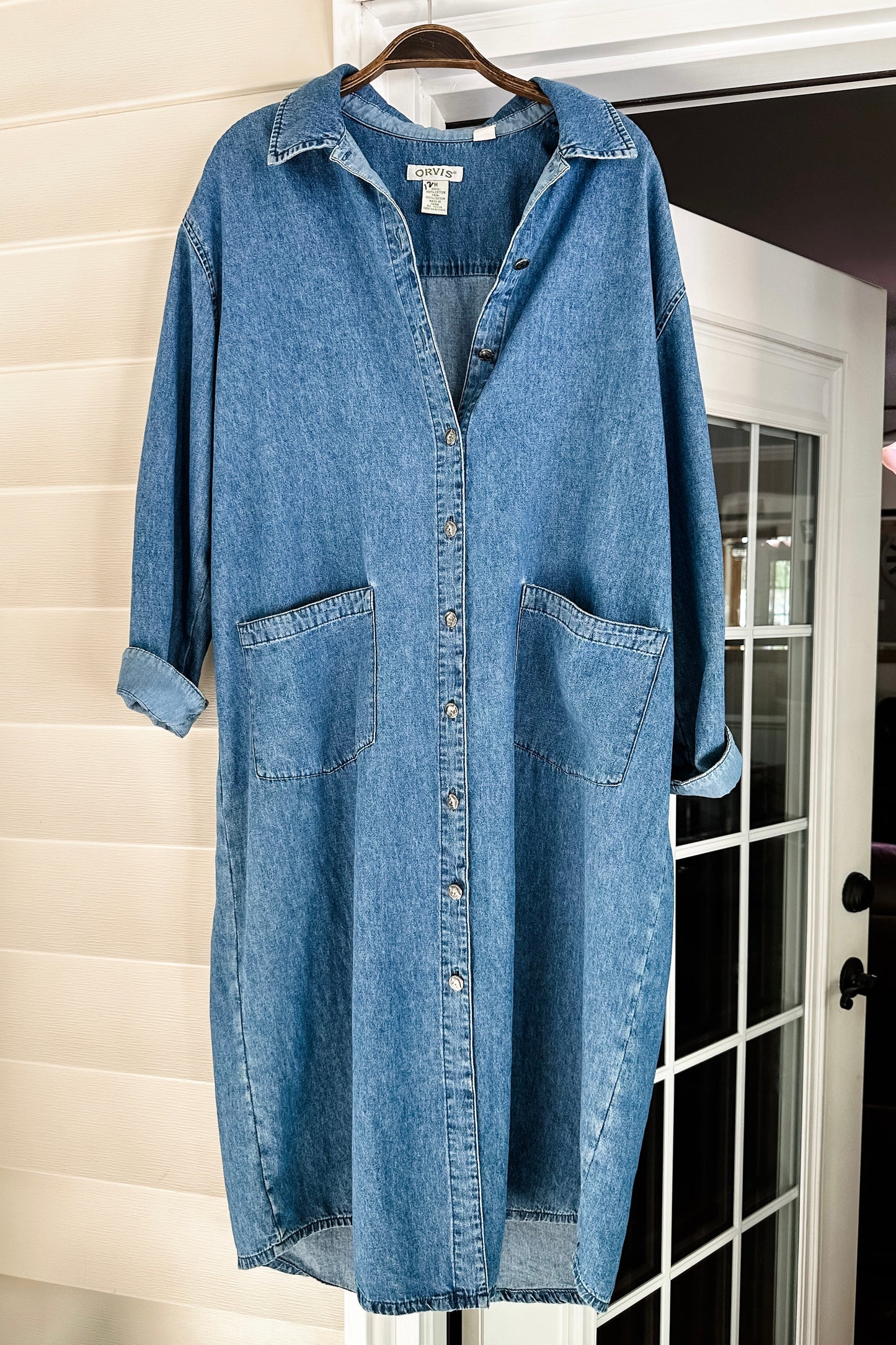 (M) Vintage Orvis Denim Dress