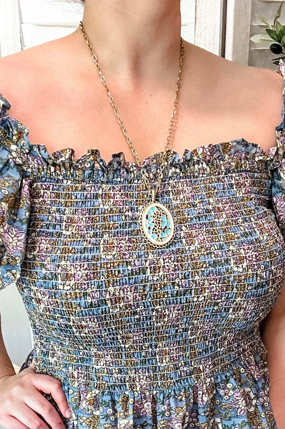 Vintage Floral Necklace