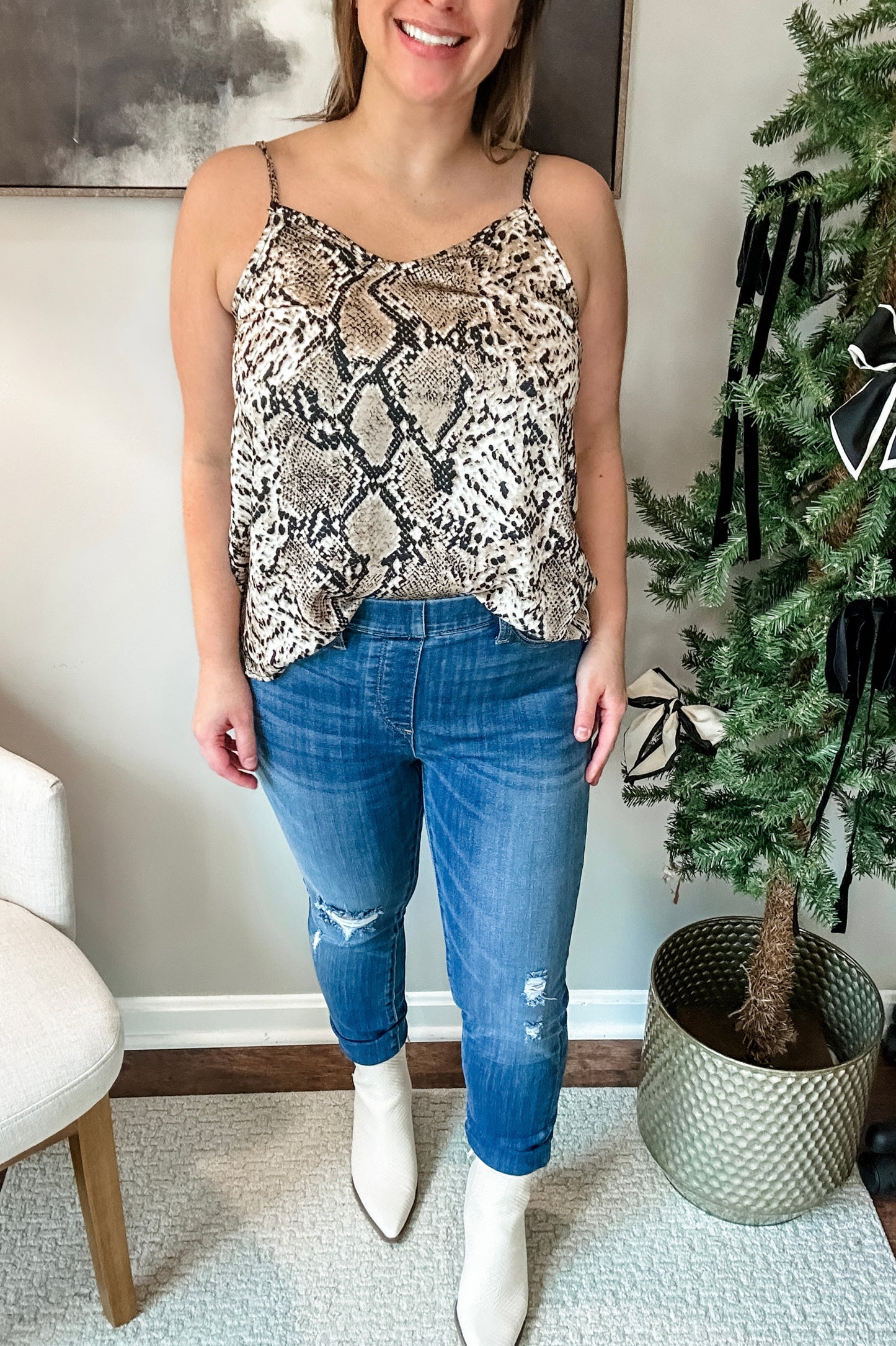 (M) Hayden Snake Print Camisole