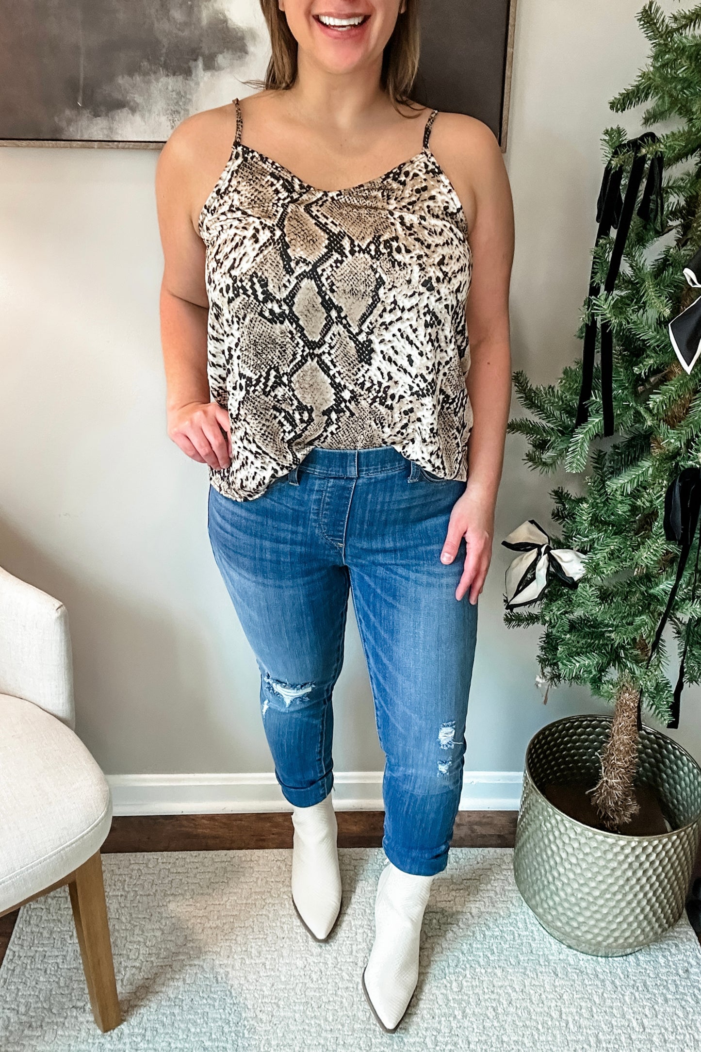 (M) Hayden Snake Print Camisole