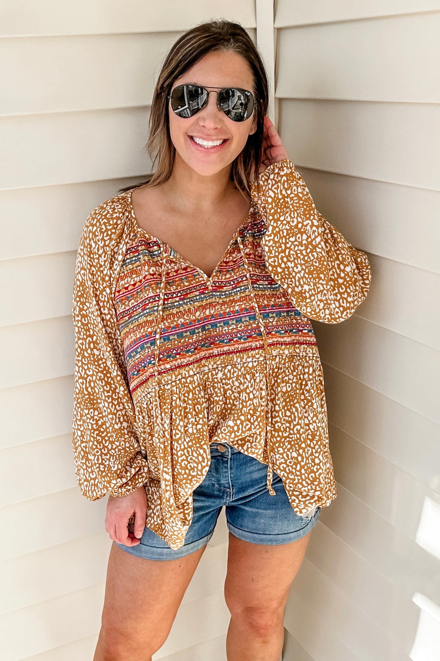 (1X) Savanna Jane Mustard Top