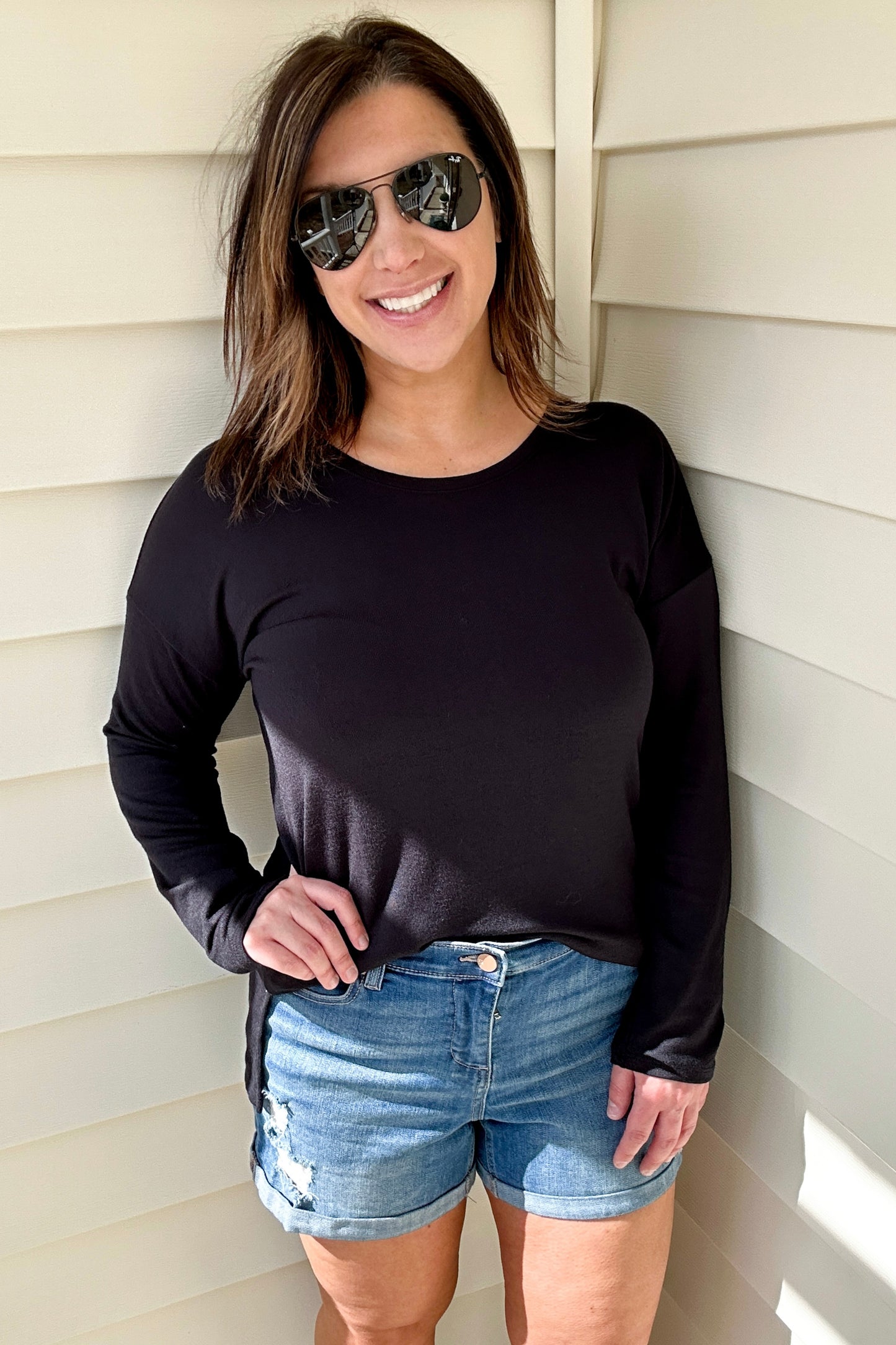 (M) Banana Republic Luxe Hem Top