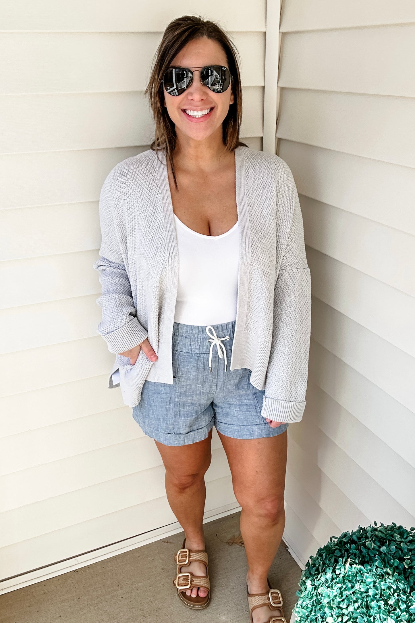 (L) Gap Knit Cardigan