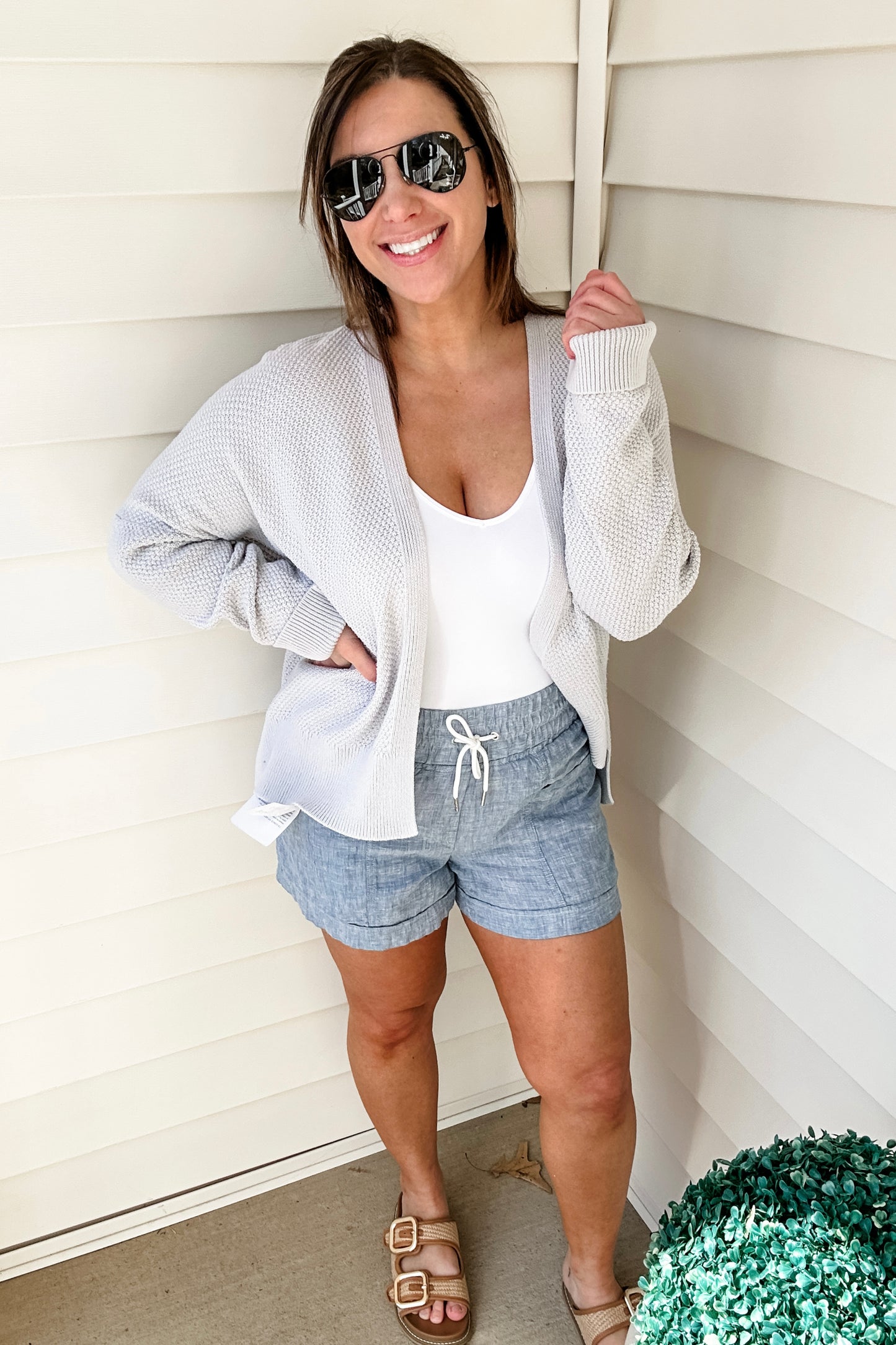 (L) Gap Knit Cardigan
