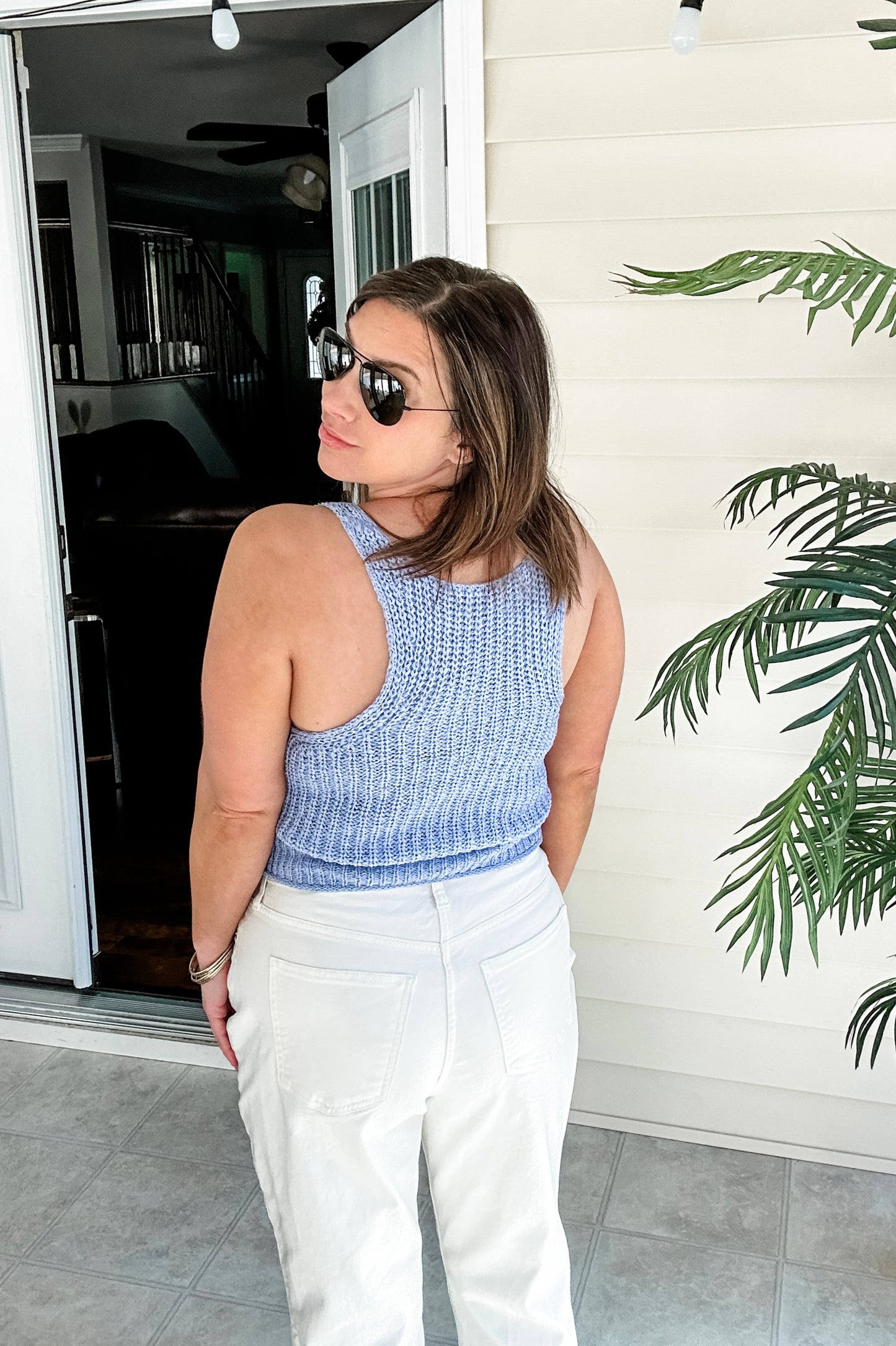 (L) Periwinkle Knit Tank