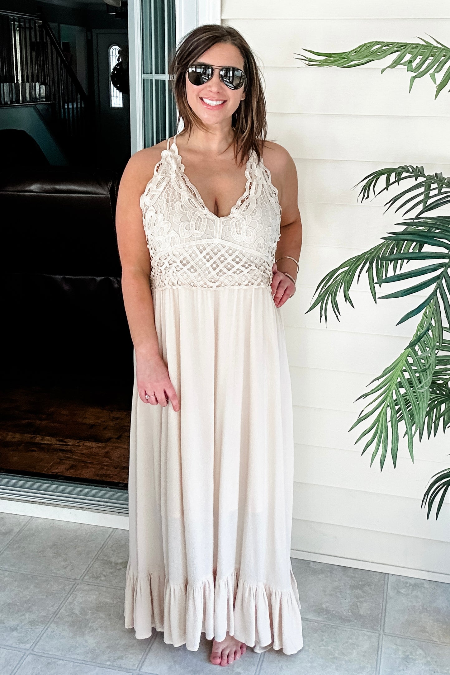 (1X) Ivory Boutique Bralette Dress