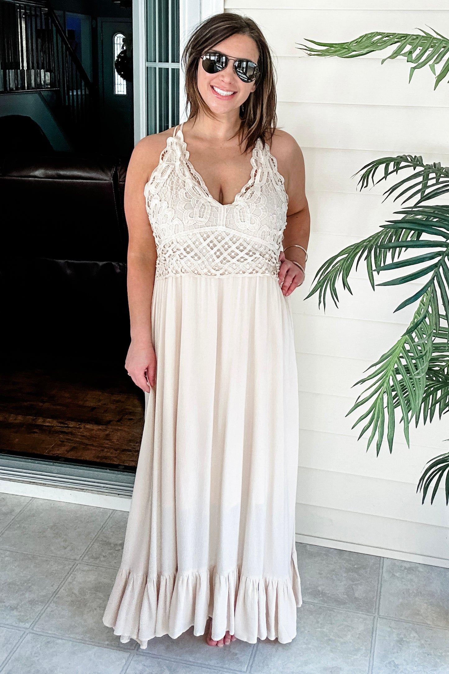(1X) Ivory Boutique Bralette Dress