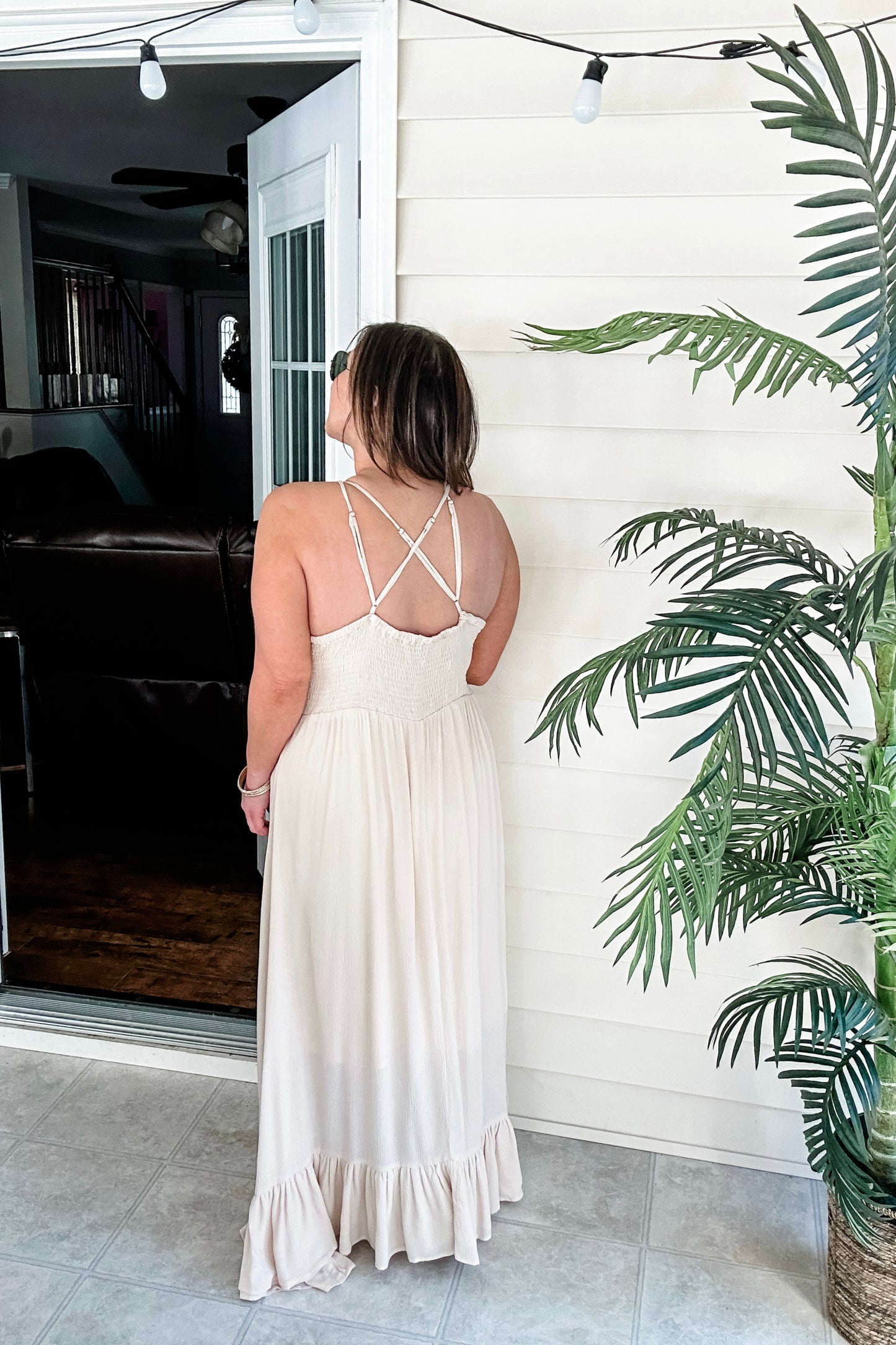 (1X) Ivory Boutique Bralette Dress