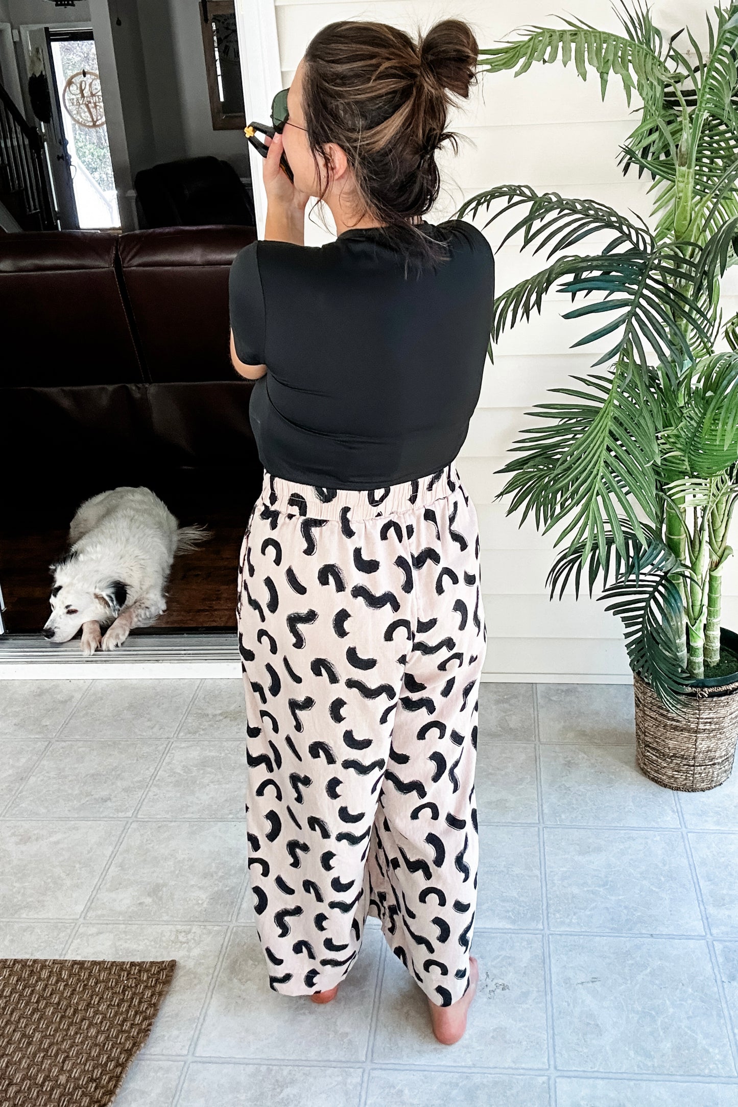 (XXL) Printed Kick Crop Pant