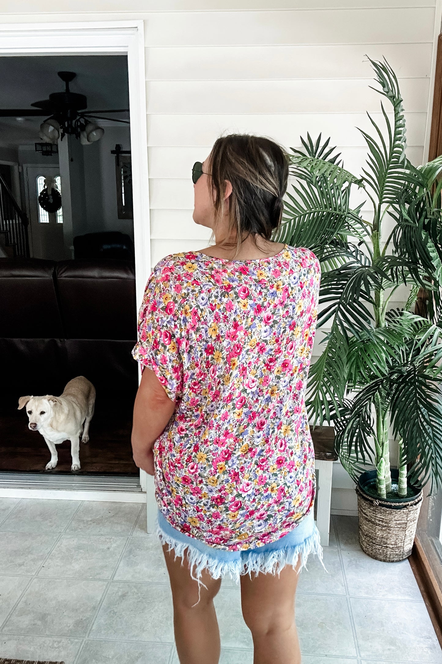 (XL) Loft Floral Blouse