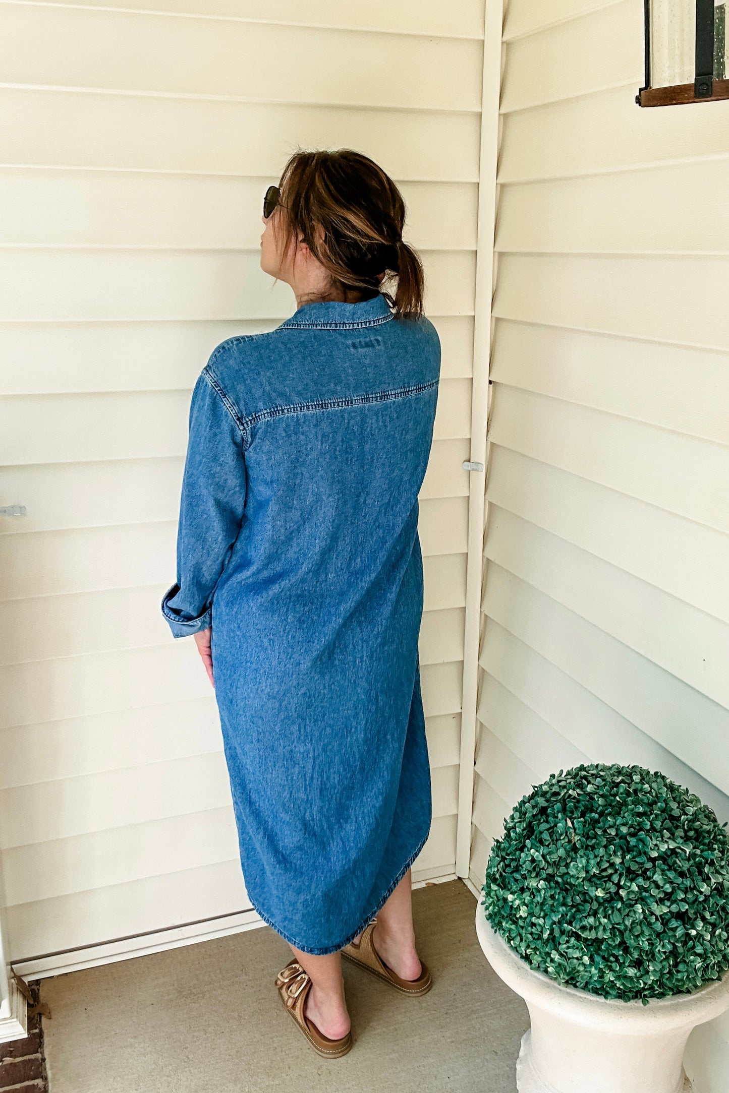 (M) Vintage Orvis Denim Dress