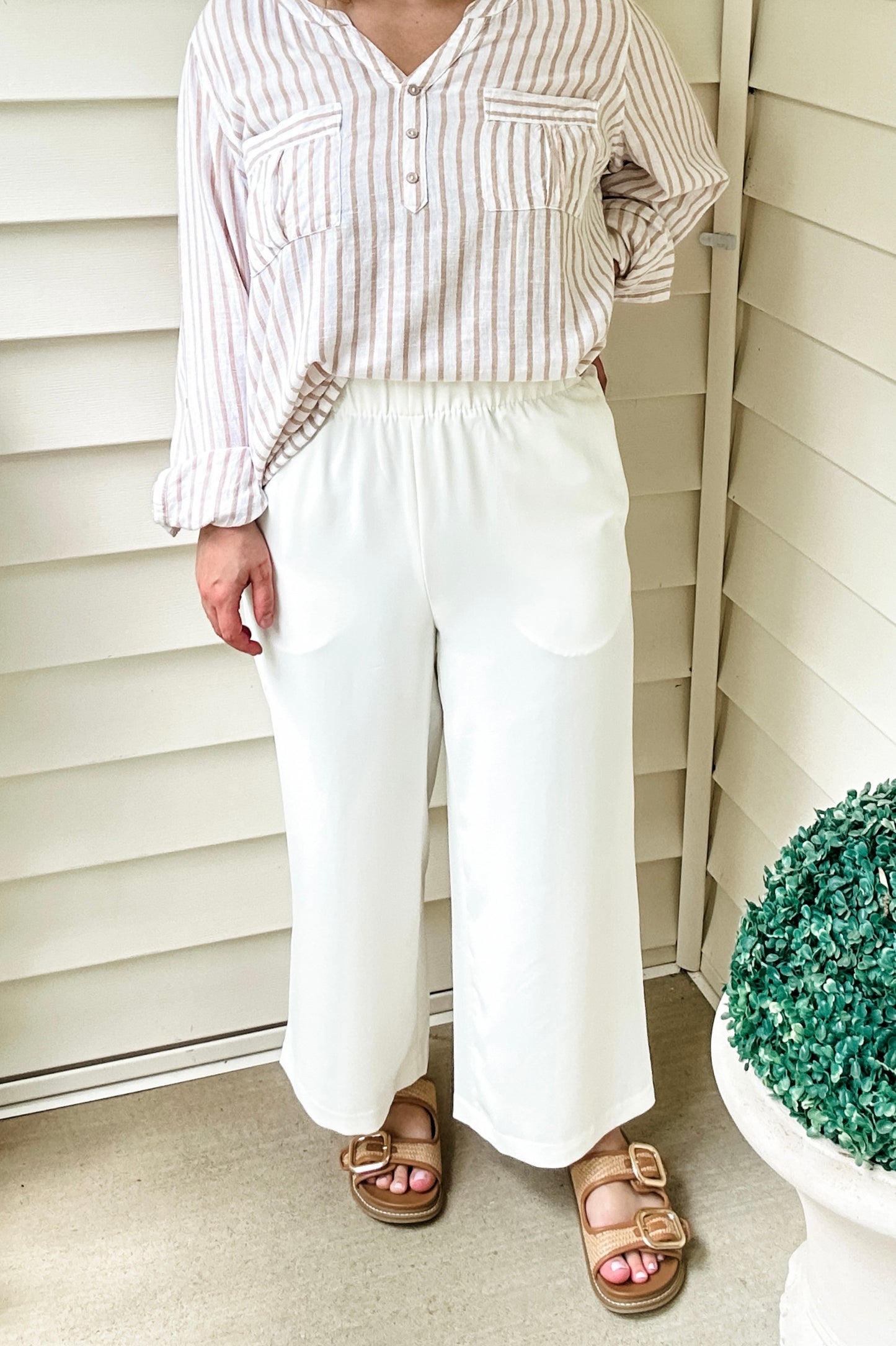 (S) H&M Wide Crop Pant
