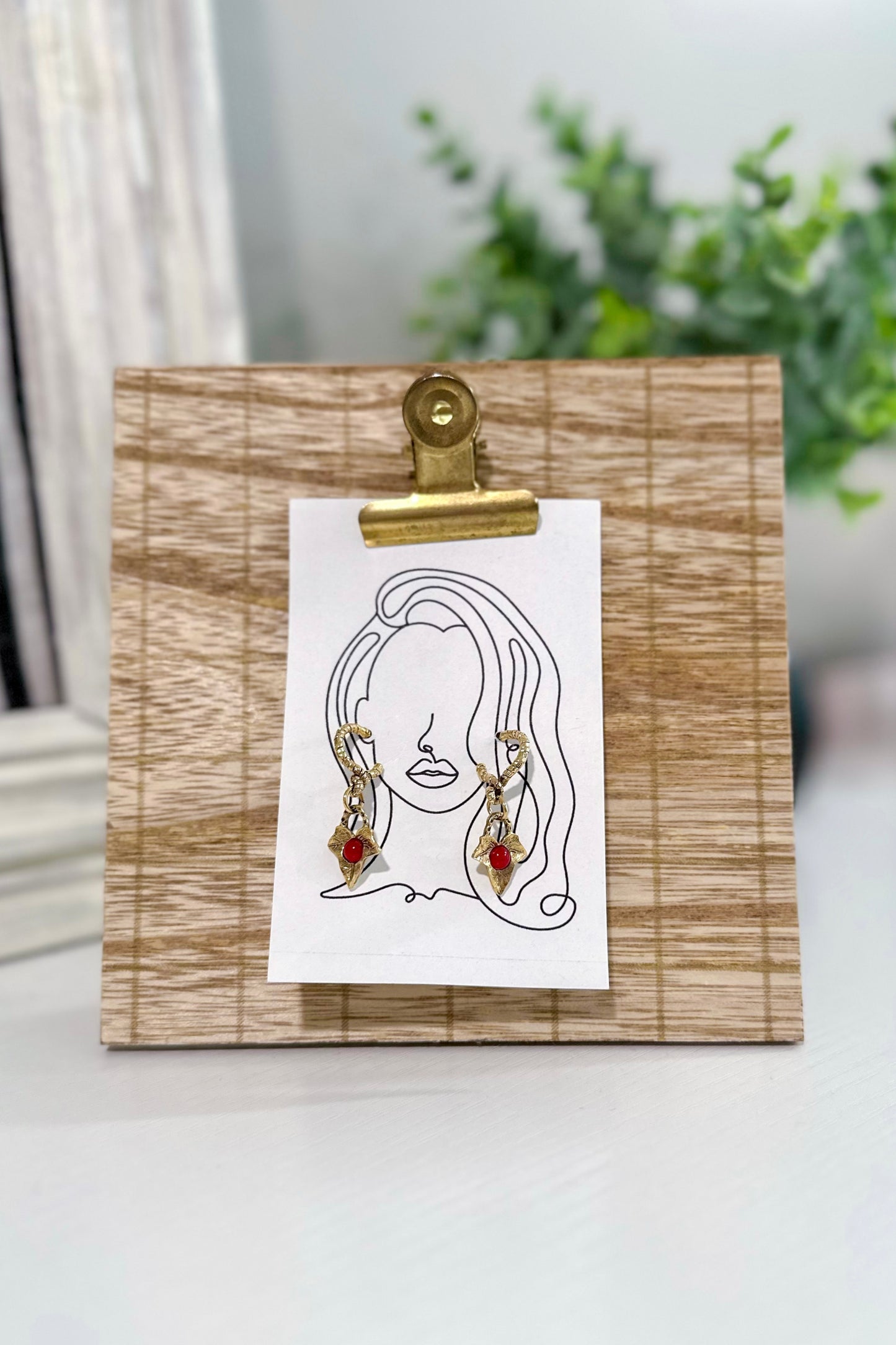 Vintage Dangle Mini Hoops